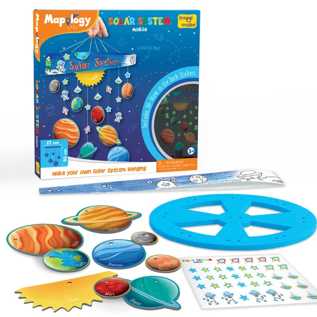Imagimake Mapology Solar System set mobil sistem solar glow