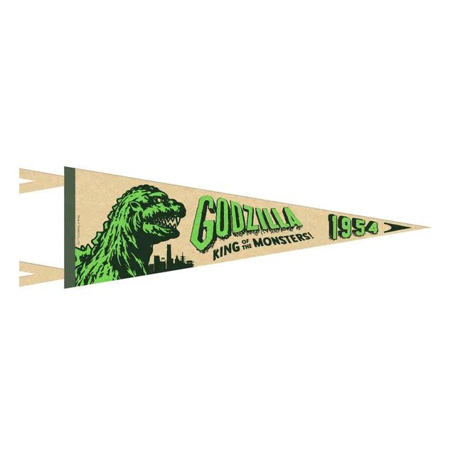 Super7 Toho Godzilla 54 fanion fosforescent 18x53 cm