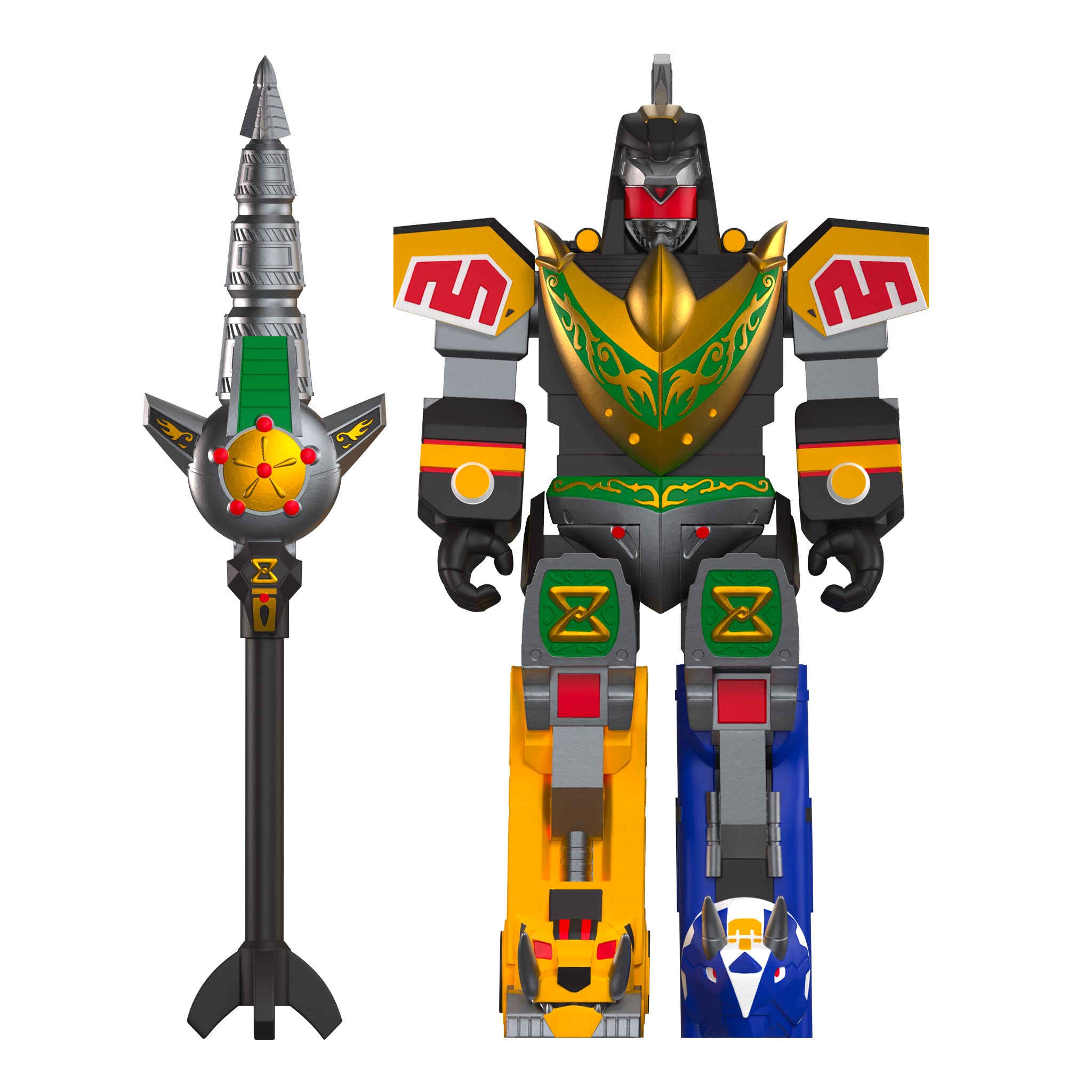 Super7 Power Rangers ReAction DragonZord Battle figurina
