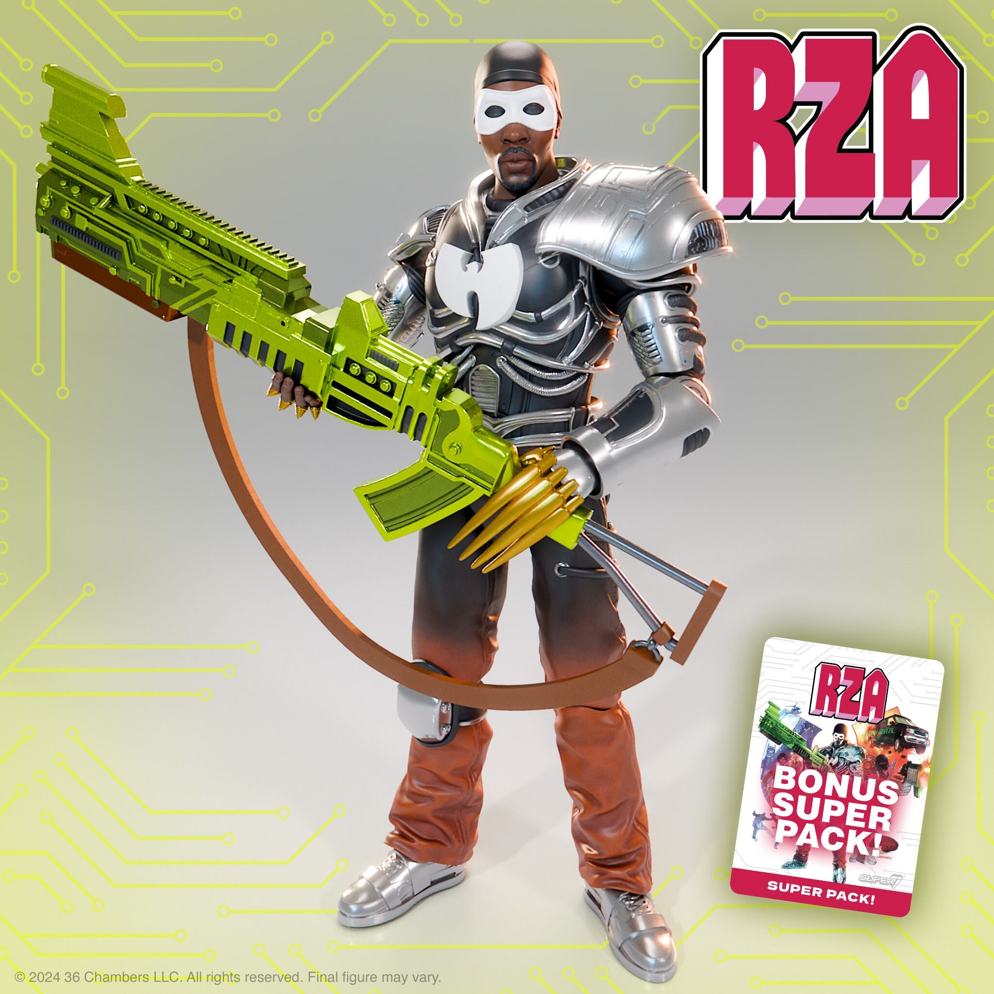 Super7 Ultimates Wave 01 RZA Bobby Digital figurina 18 cm metalic