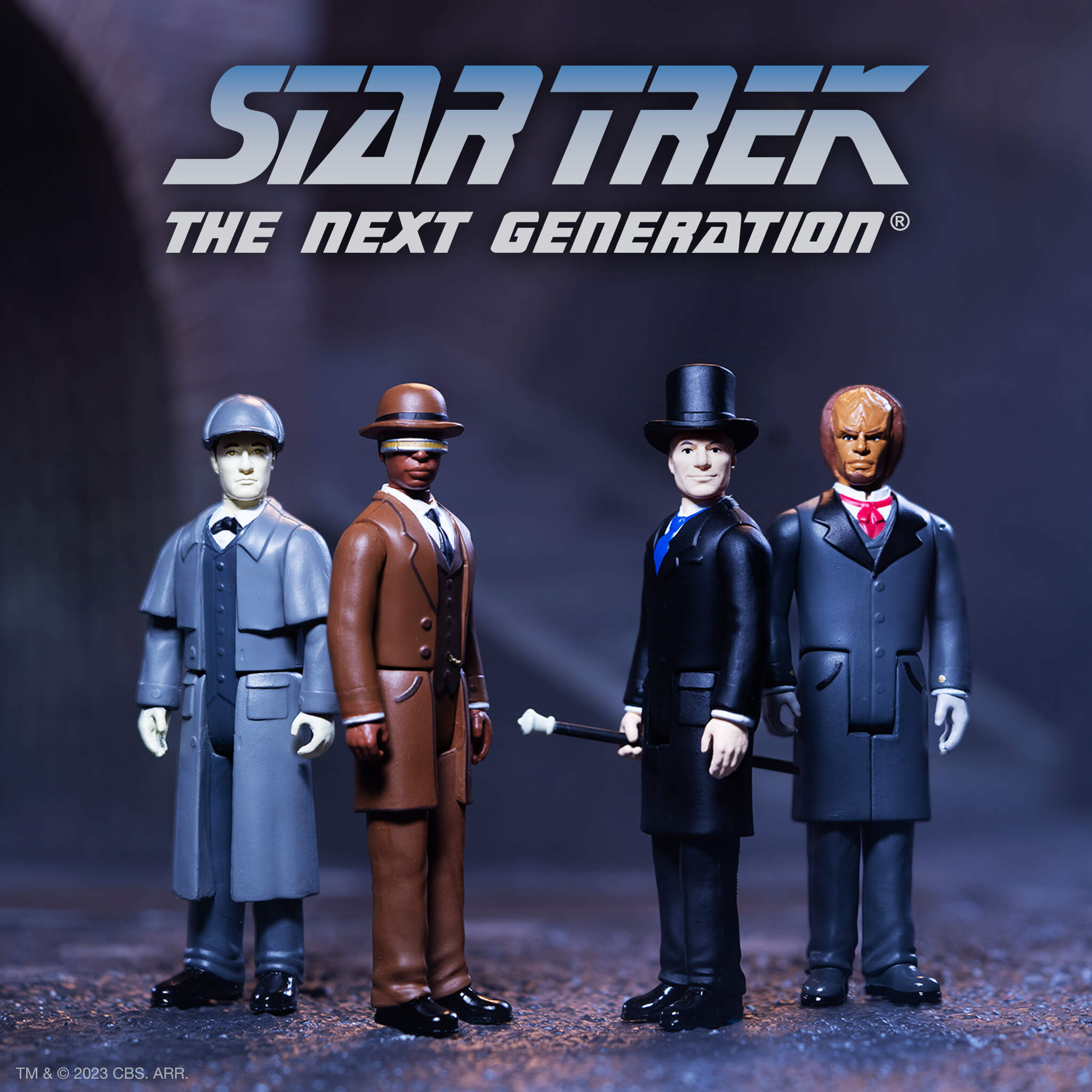 Super7 Star Trek TNG ReAction Wave 3 set 4 figurine holopunte