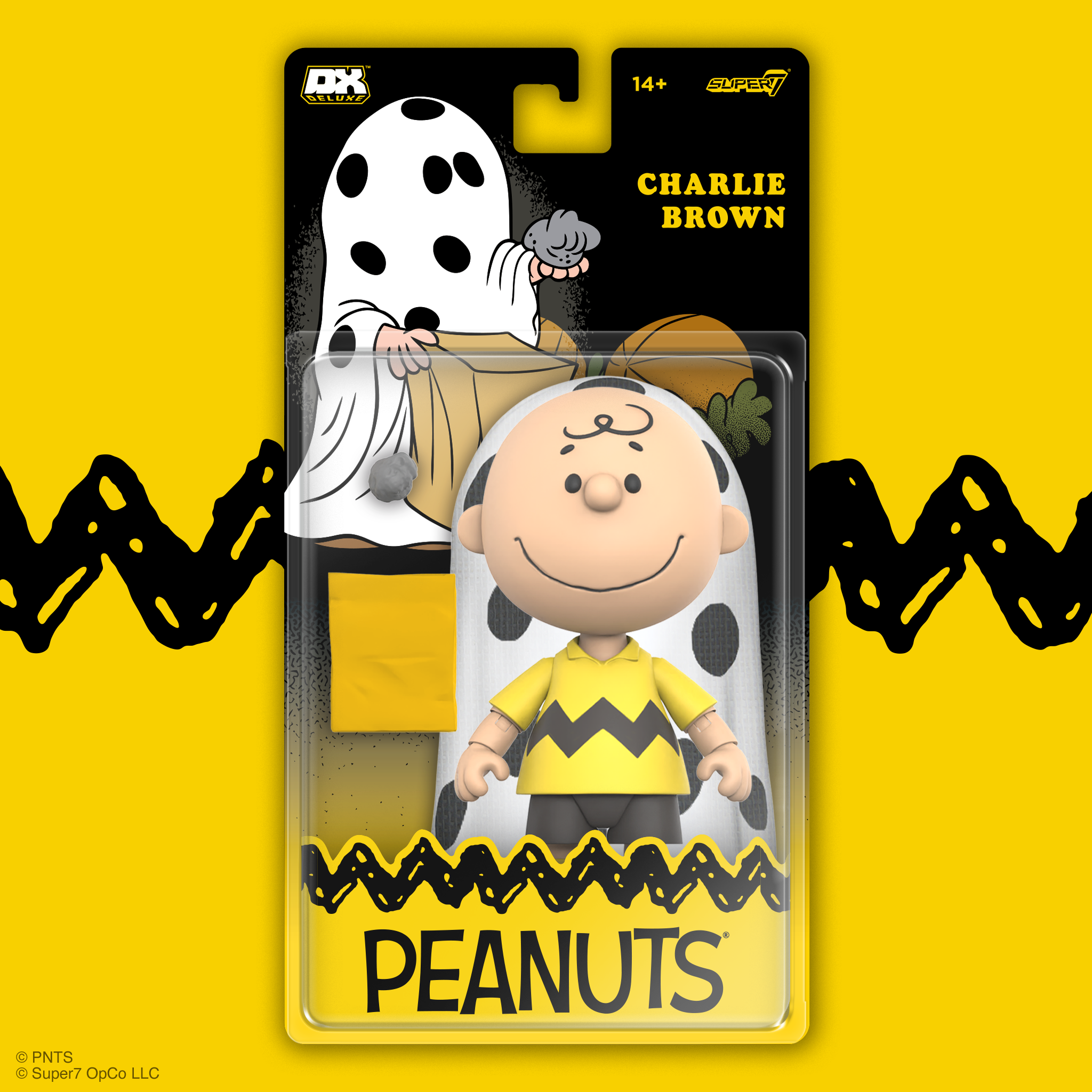 Super7 Peanuts Charlie Brown figurină fantomă deluxe