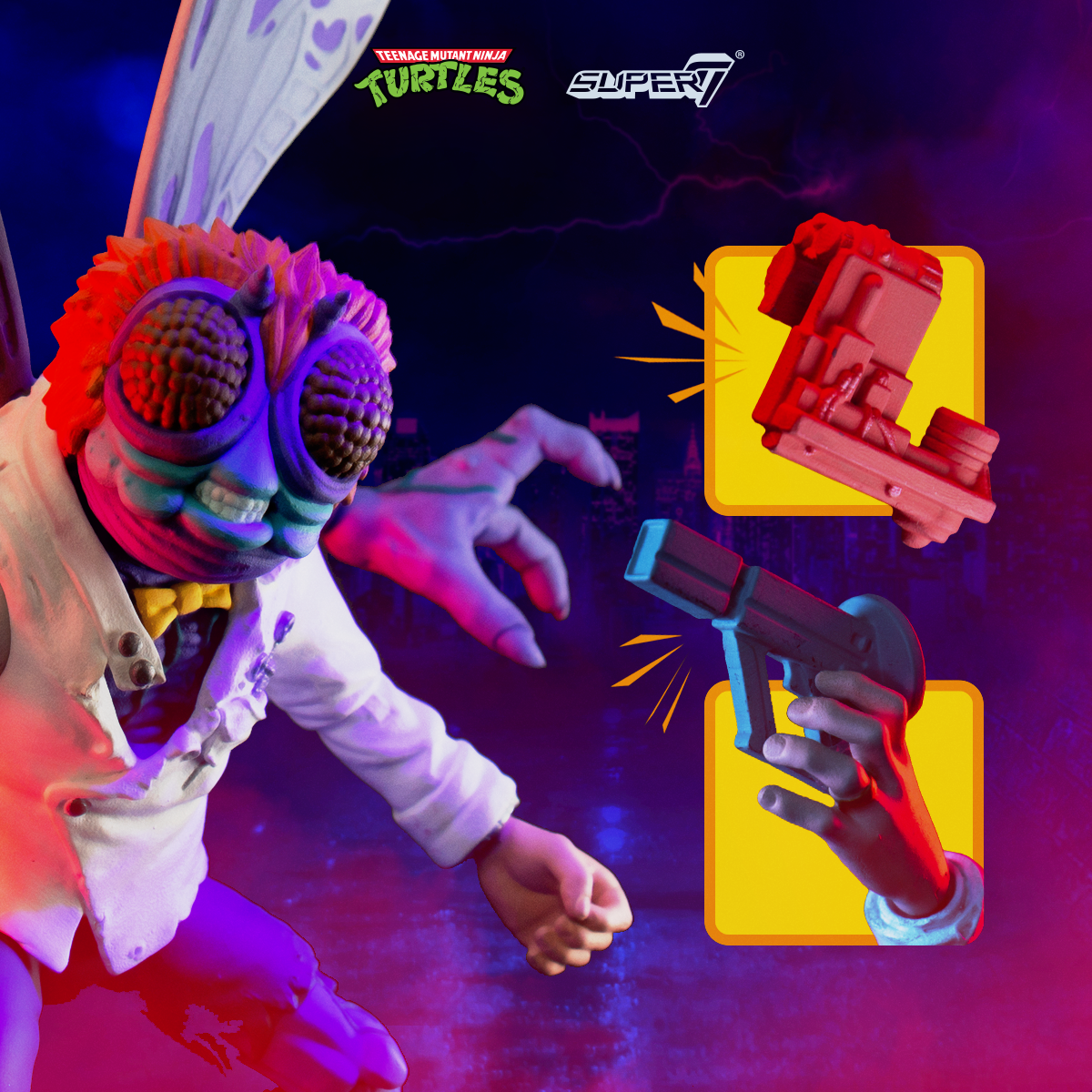 Super7 ULTIMATES TMNT Baxter Stockman V2 figurină 18cm deluxe