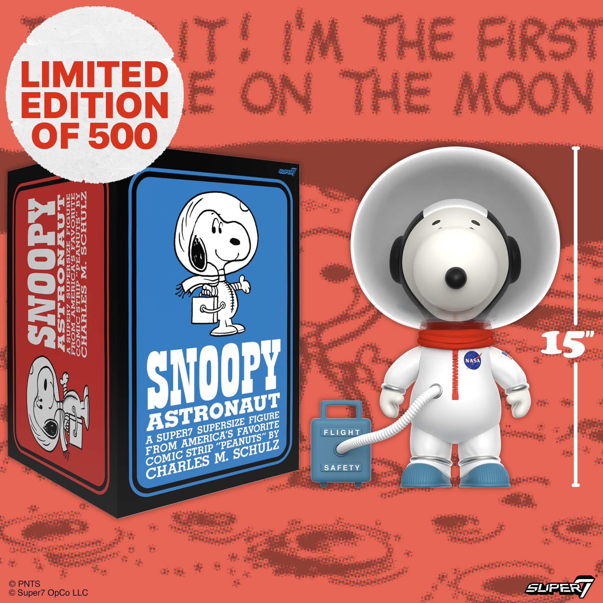 Super7 SuperSize Snoopy White Spacesuit vinil 38 cm