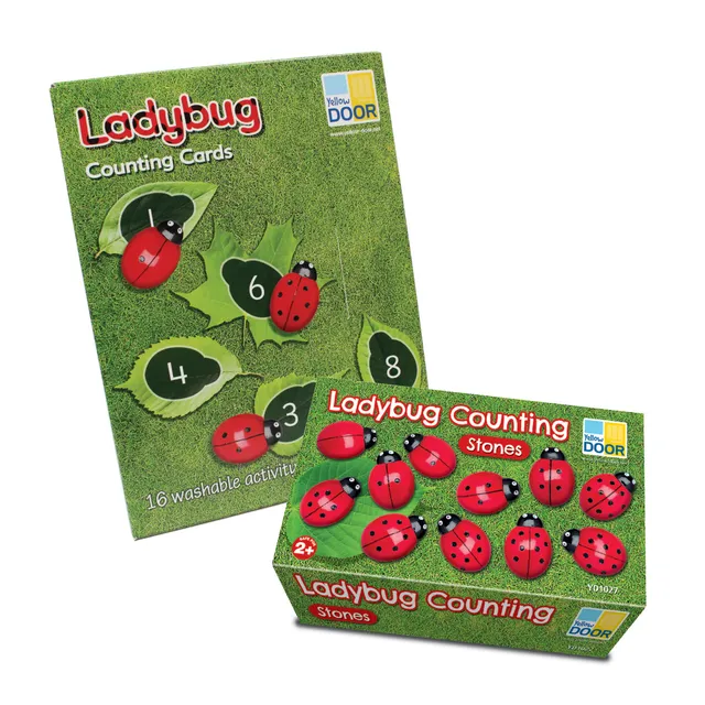 Yellow Door Ladybug Counting pack numărătoare 20 buburuze