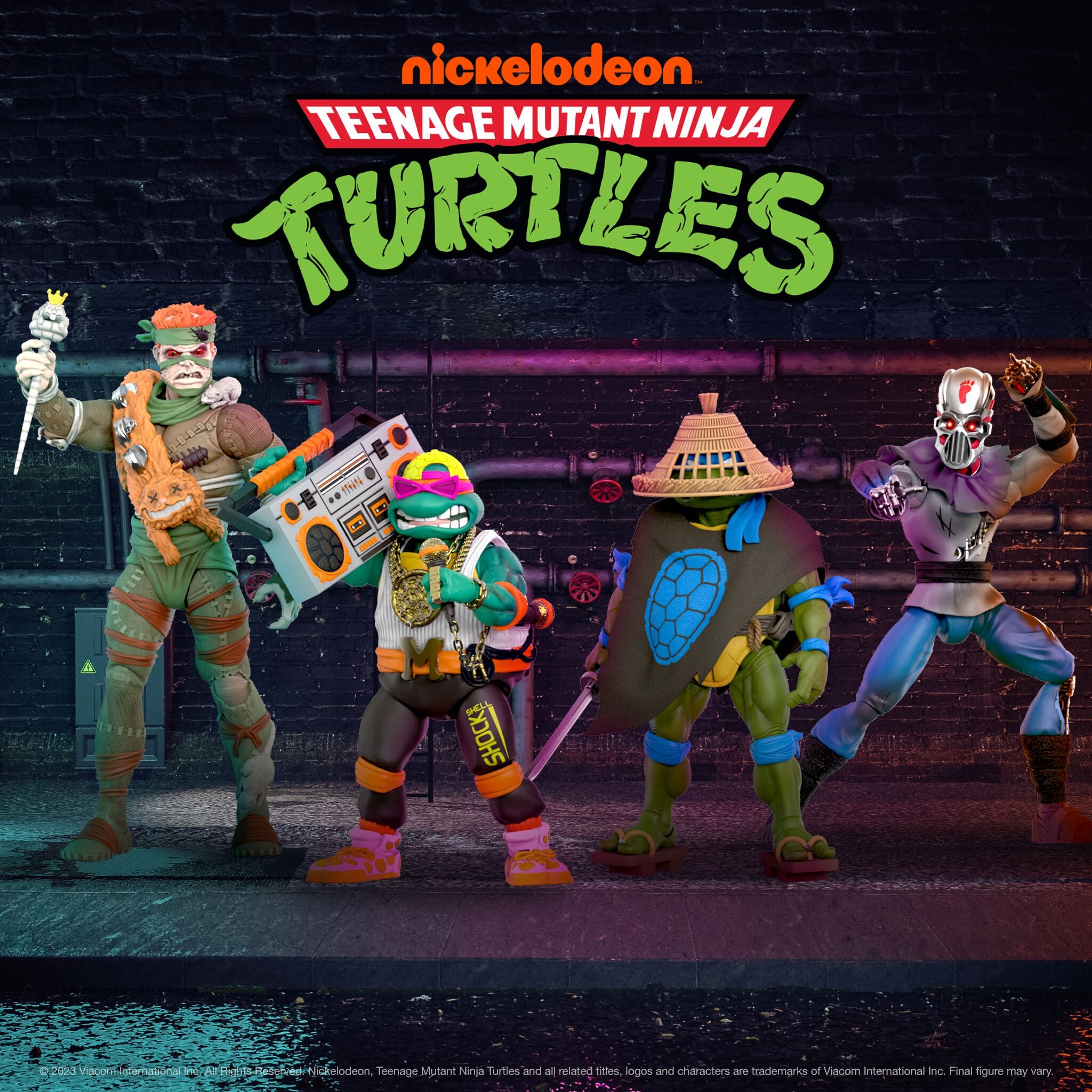 Super7 TMNT Ultimates Ninja Nomad Leonardo figurina 18cm