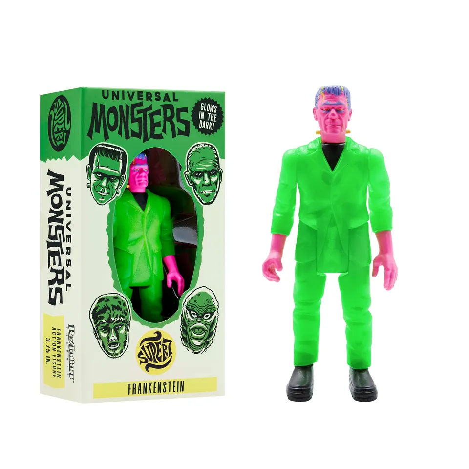 Super7 ReAction Frankenstein figurină fosforescentă