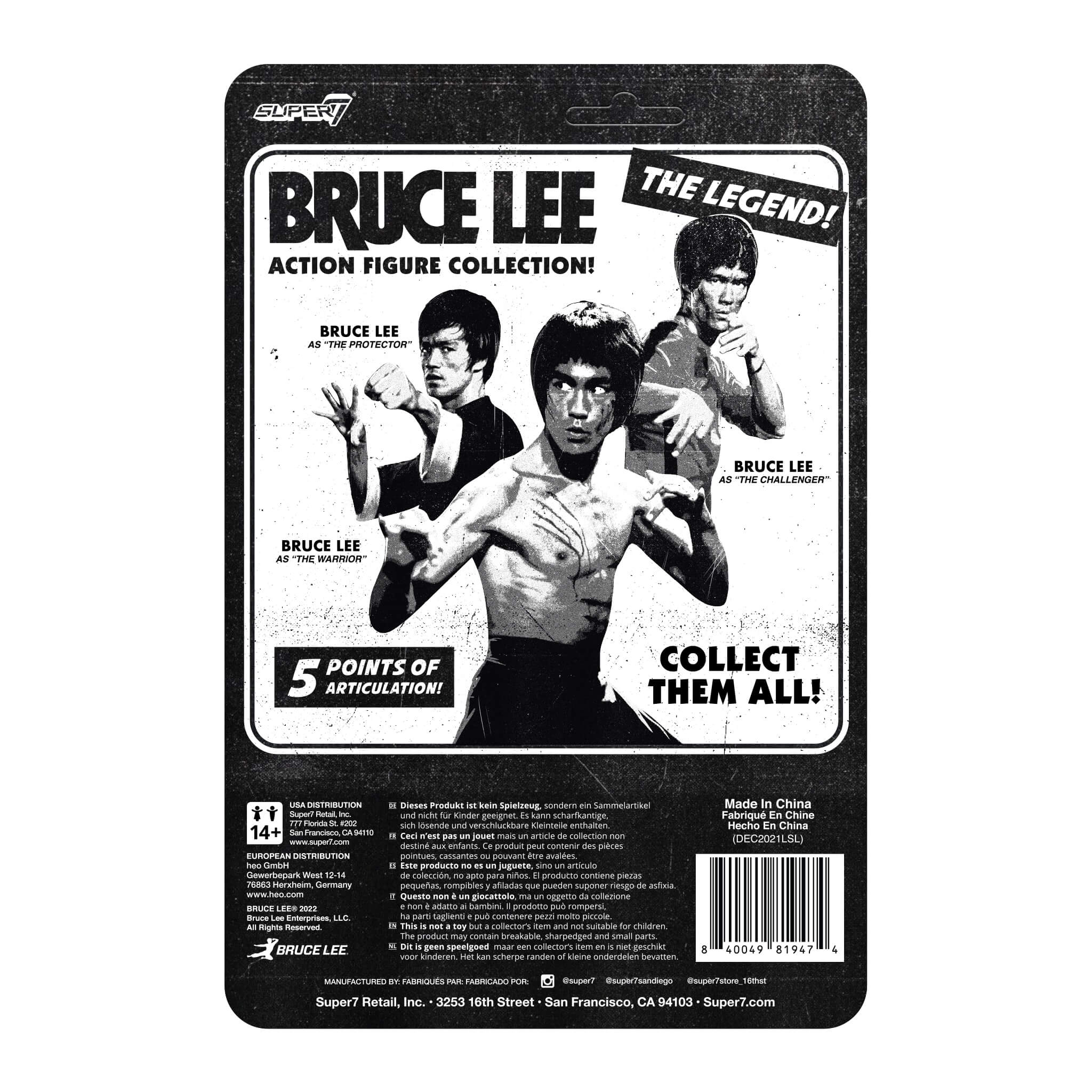Super7 ReAction Bruce Lee Jumpsuit figurina 9,5 cm