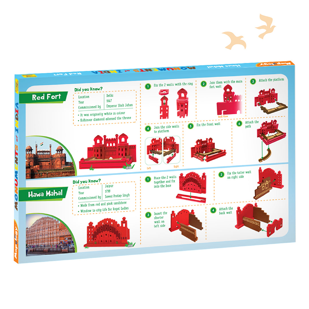 Imagimake Mapology Red Fort puzzle 3D 2 monumente