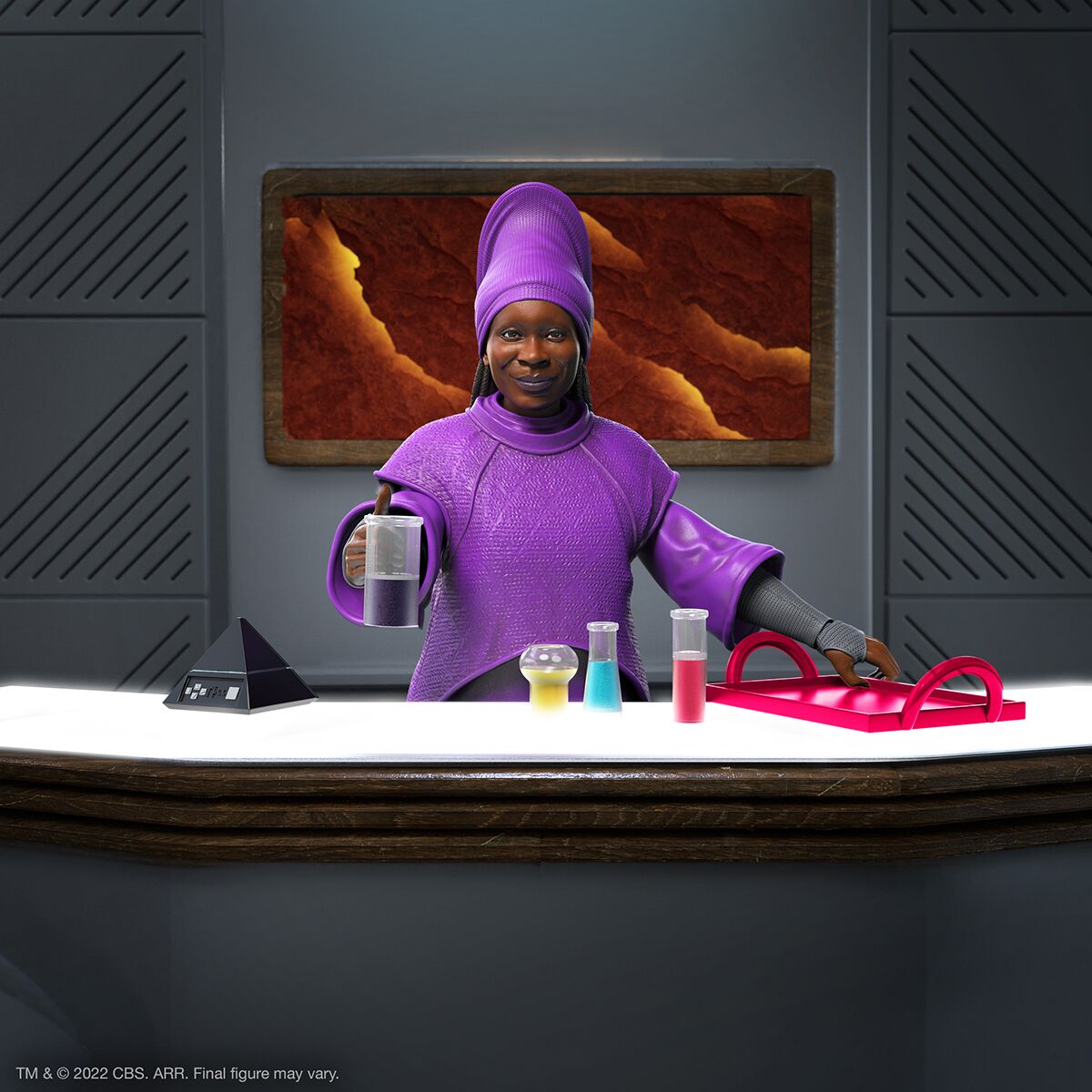Super7 Star Trek TNG Ultimates Guinan figurina 18 cm articulata