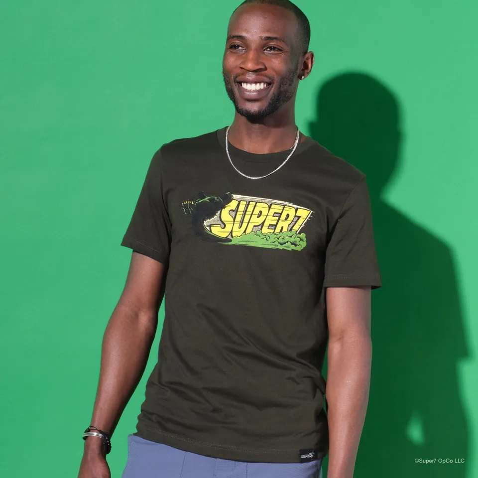 Super7 Toho Godzilla Tail Slide tricou bumbac verde