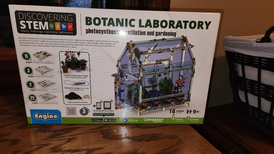 Engino Discovering STEM Botanic Laboratory set constructie sera 4 modele