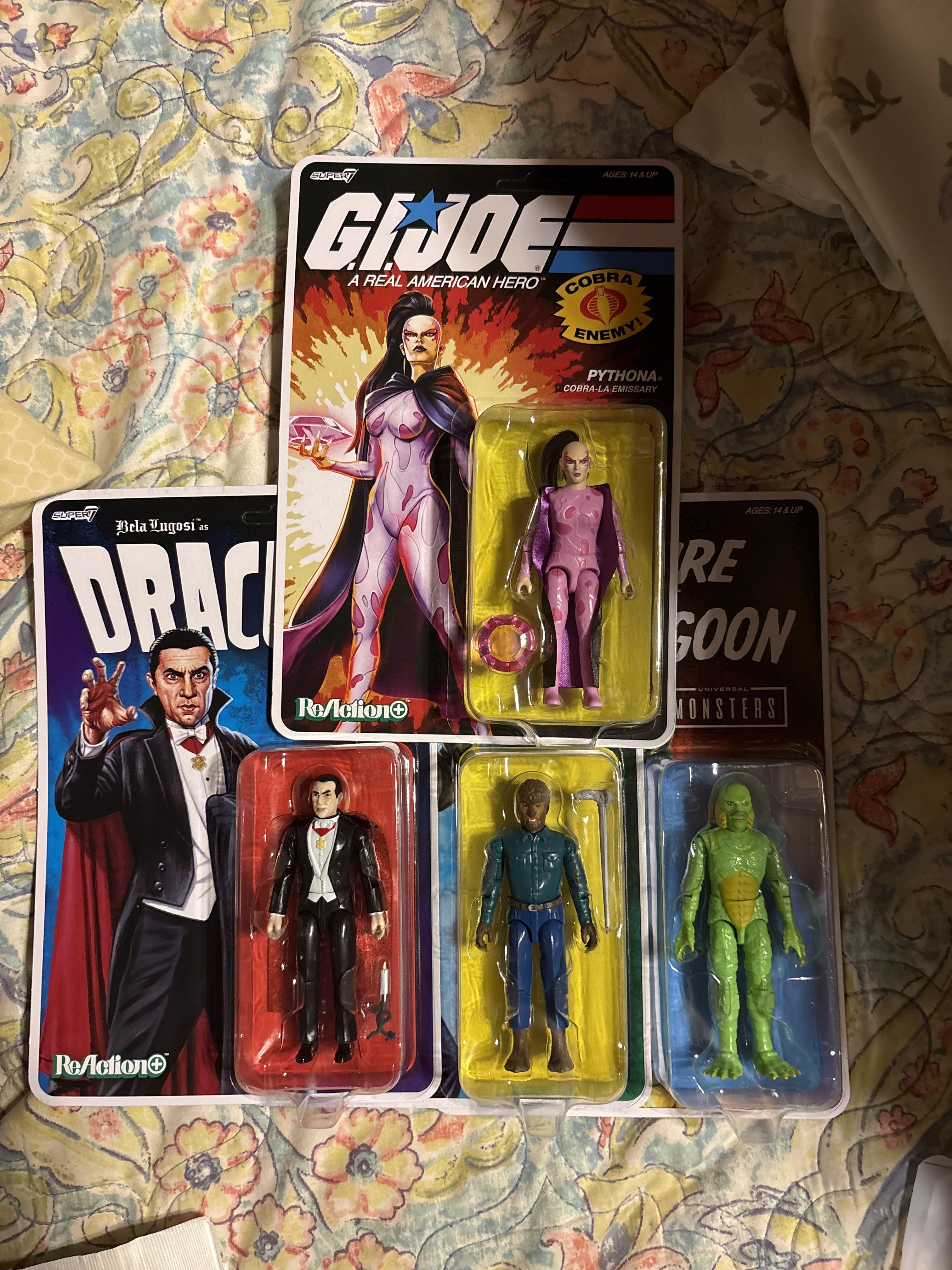 Super7 ReAction+ Universal Monsters Wave 1 set 3 figurine horror