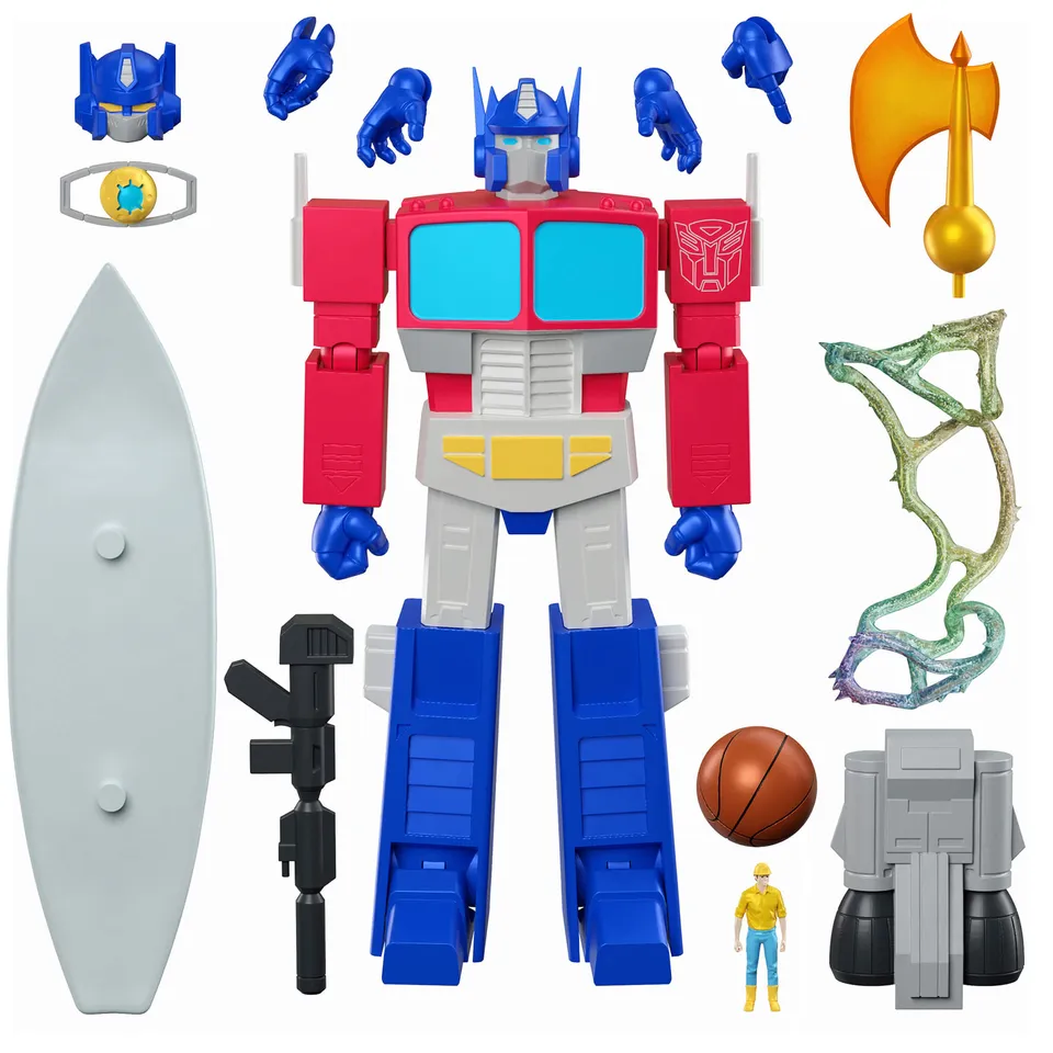 Super7 Transformers Ultimates Optimus Prime figurina deluxe 19,7 cm