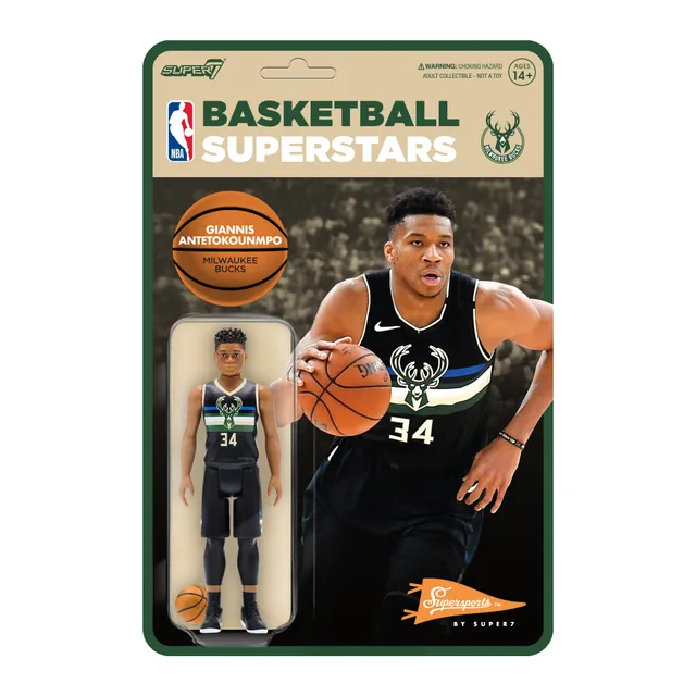 Super7 NBA Supersports Giannis Antetokounmpo figurina Black Statement