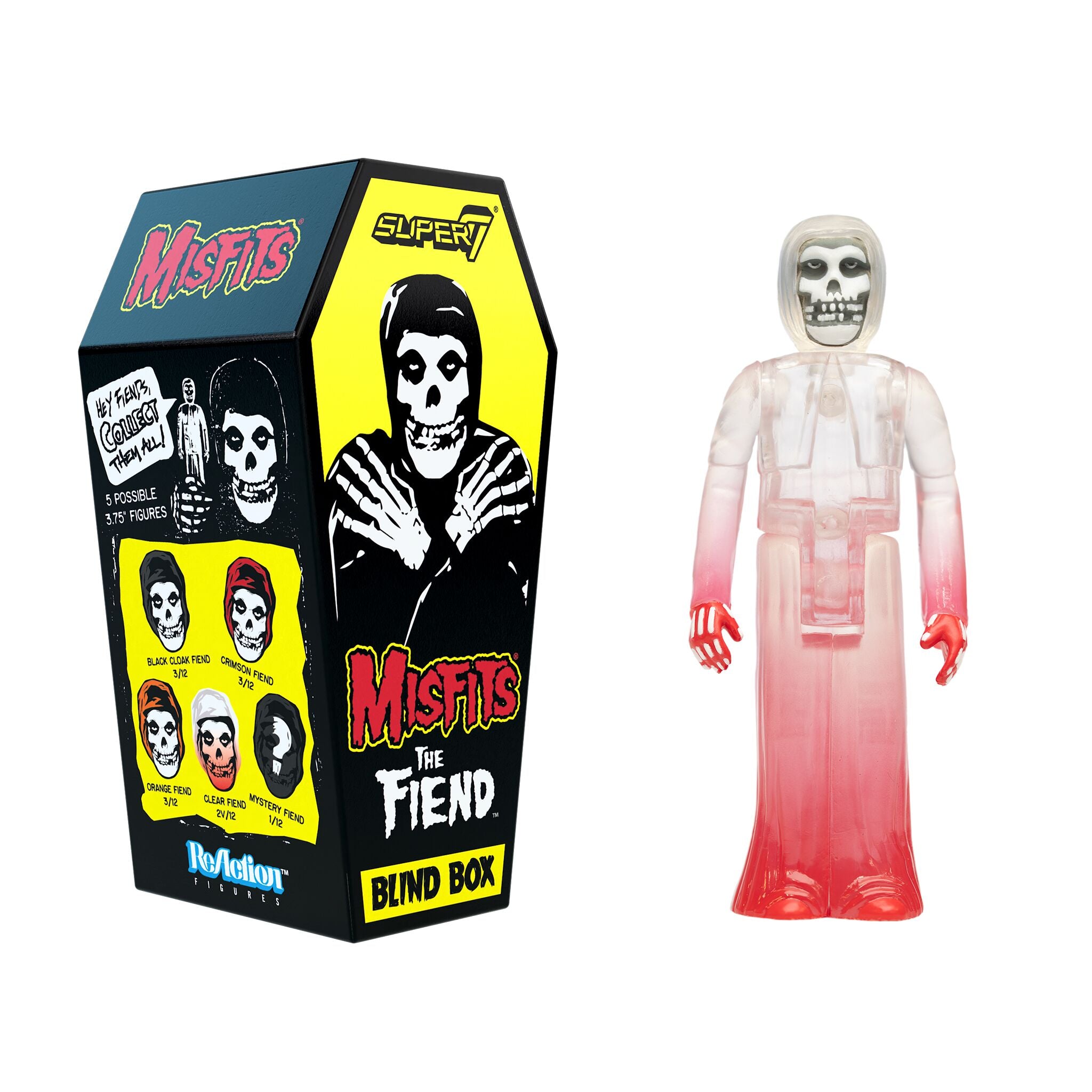 Super7 Misfits Fiend blind box figurină coșciug