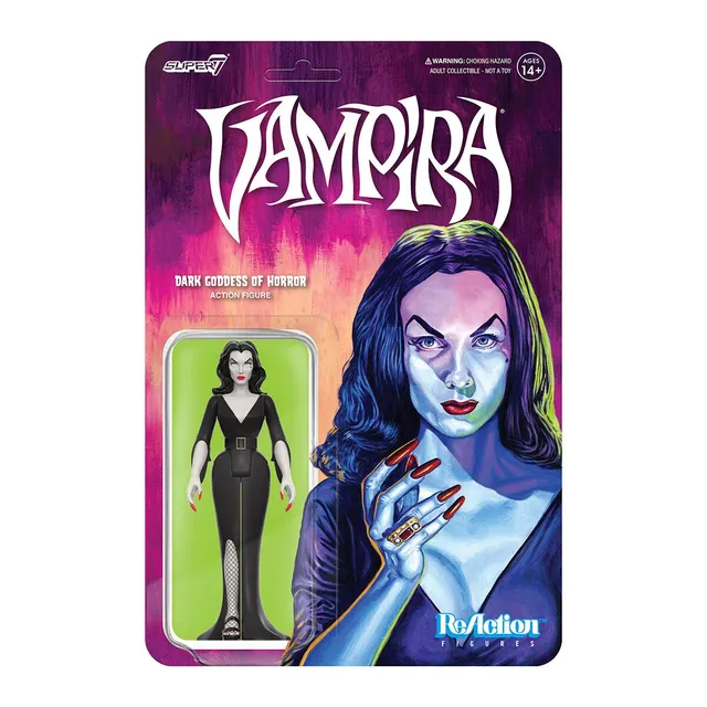 Super7 ReAction Vampira figurina articulata 3.75 inch gotic
