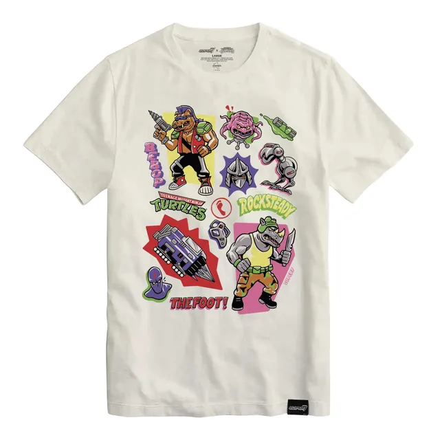 Super7 Testoasele Ninja Bebop Rocksteady tricou citron bumbac