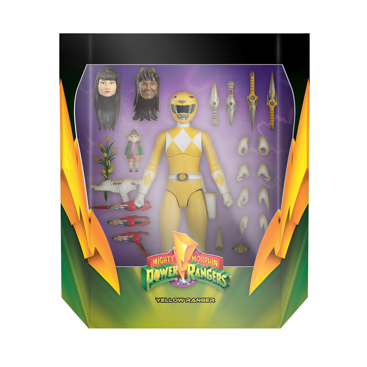 Super7 Power Rangers Ultimates Yellow Ranger figurina 18 cm