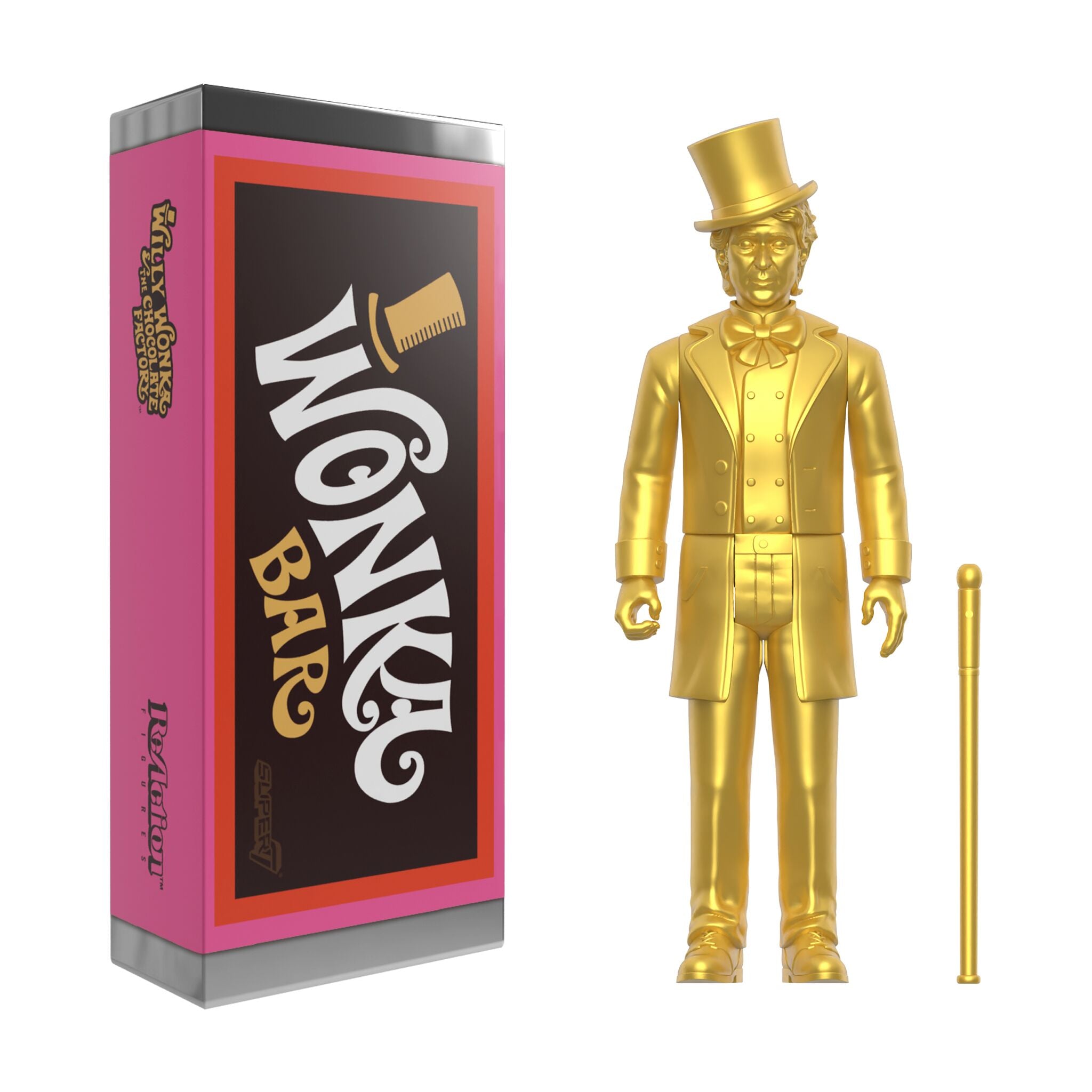 Super7 Willy Wonka ReAction Wonka Bar figurina 9,5cm surpriza