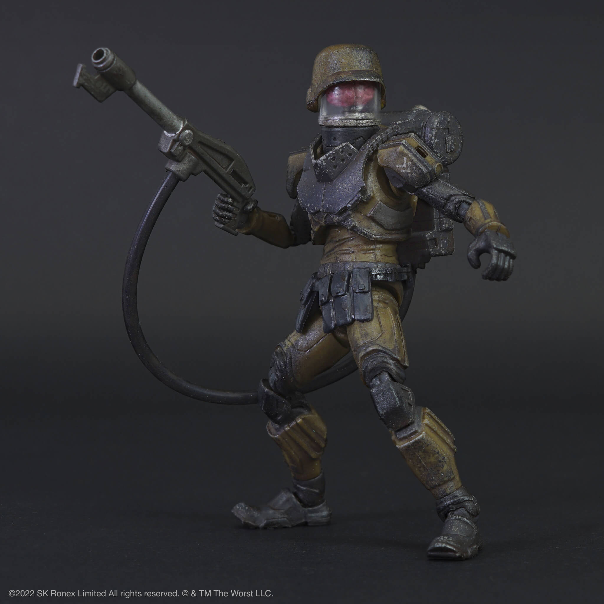 Super7 Acid Rain Cortex figurina 1:18 soldat flacari