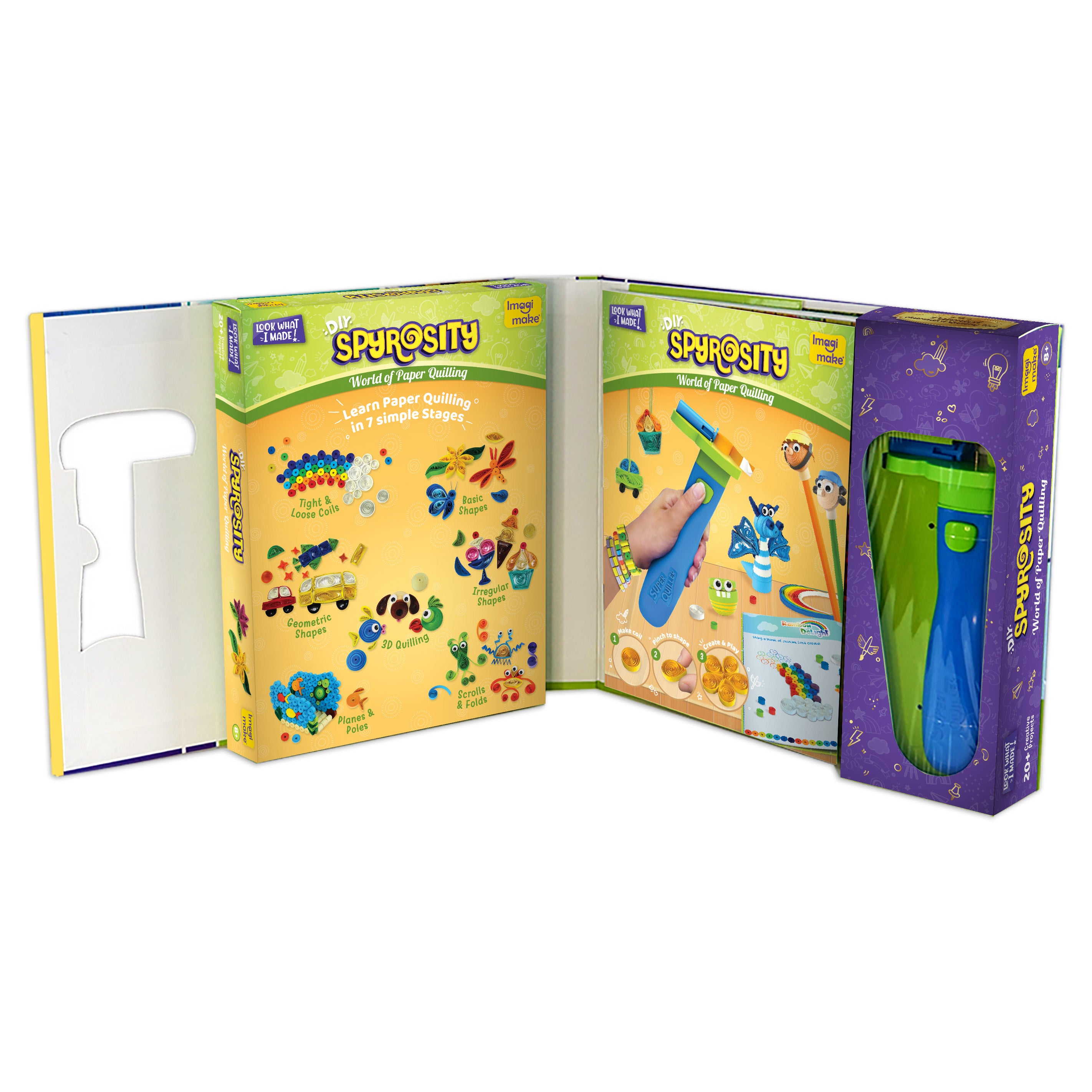 Imagimake World of Paper Quilling set quilling 550 benzi 8+ ani