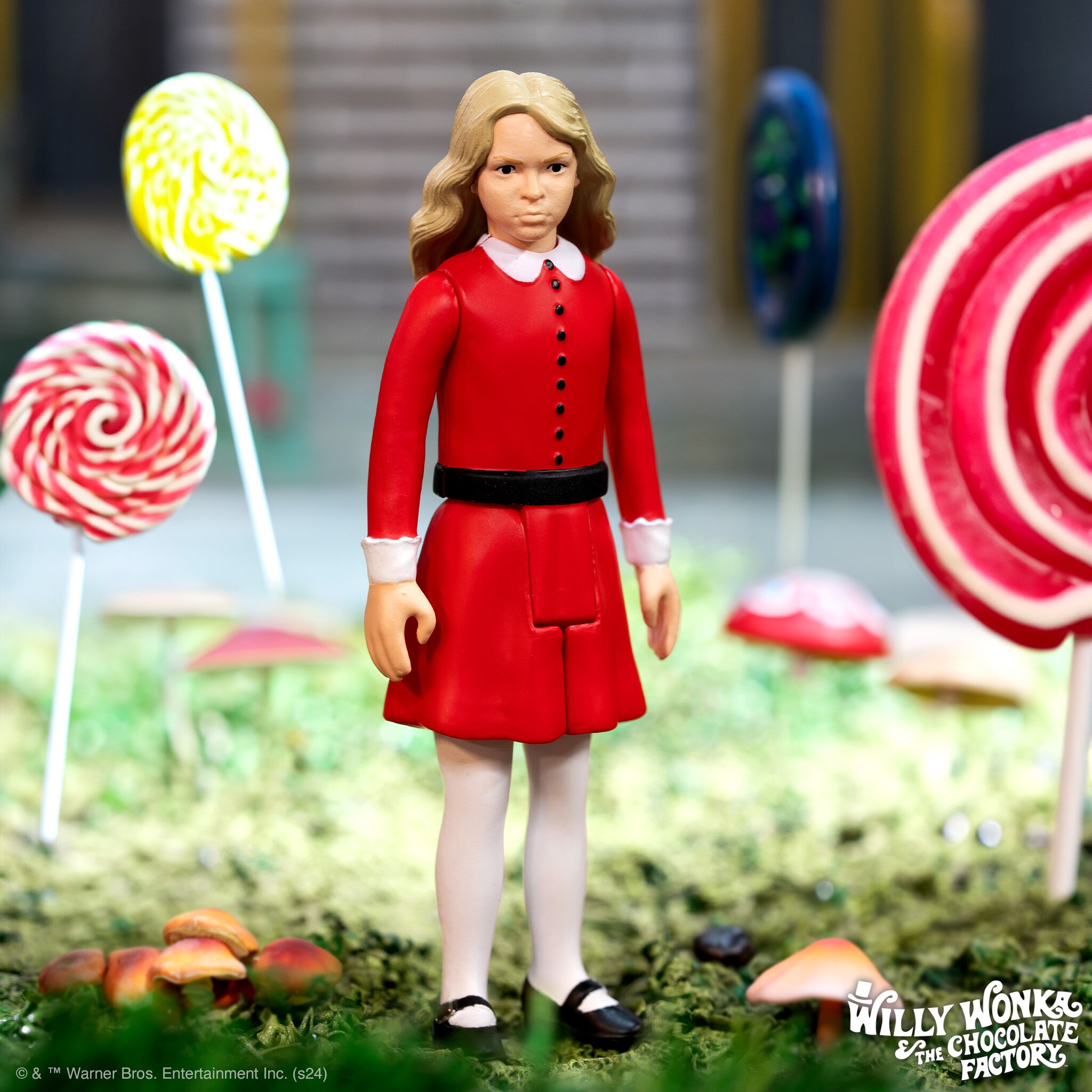 Super7 Willy Wonka Veruca Salt ReAction figurina 9,5 cm