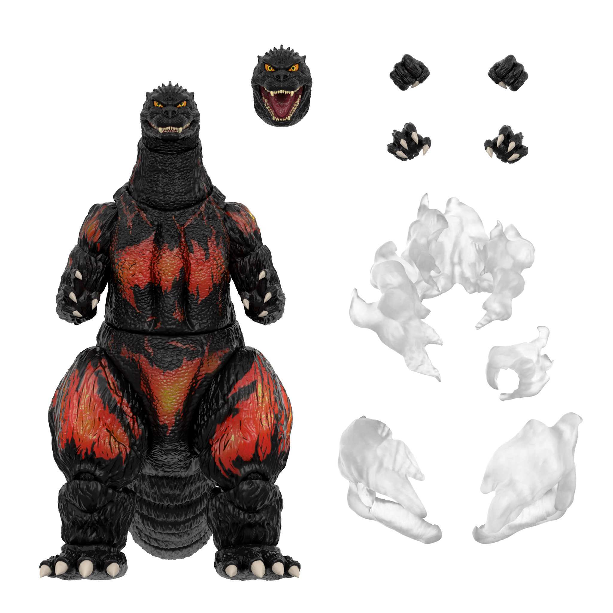 Toho ULTIMATES Wave 2 Burning Godzilla figurina 20 cm fum