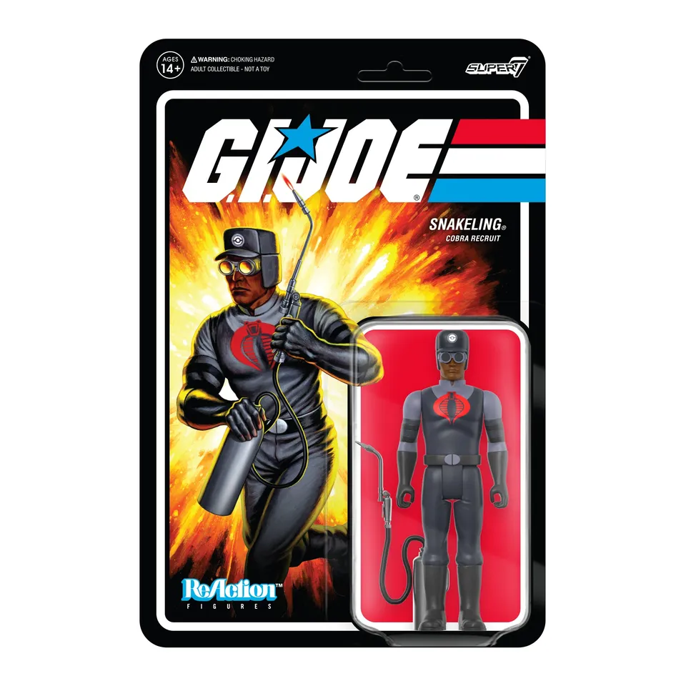 Super7 G.I. Joe Cobra Snakeling figurina muncitor maro