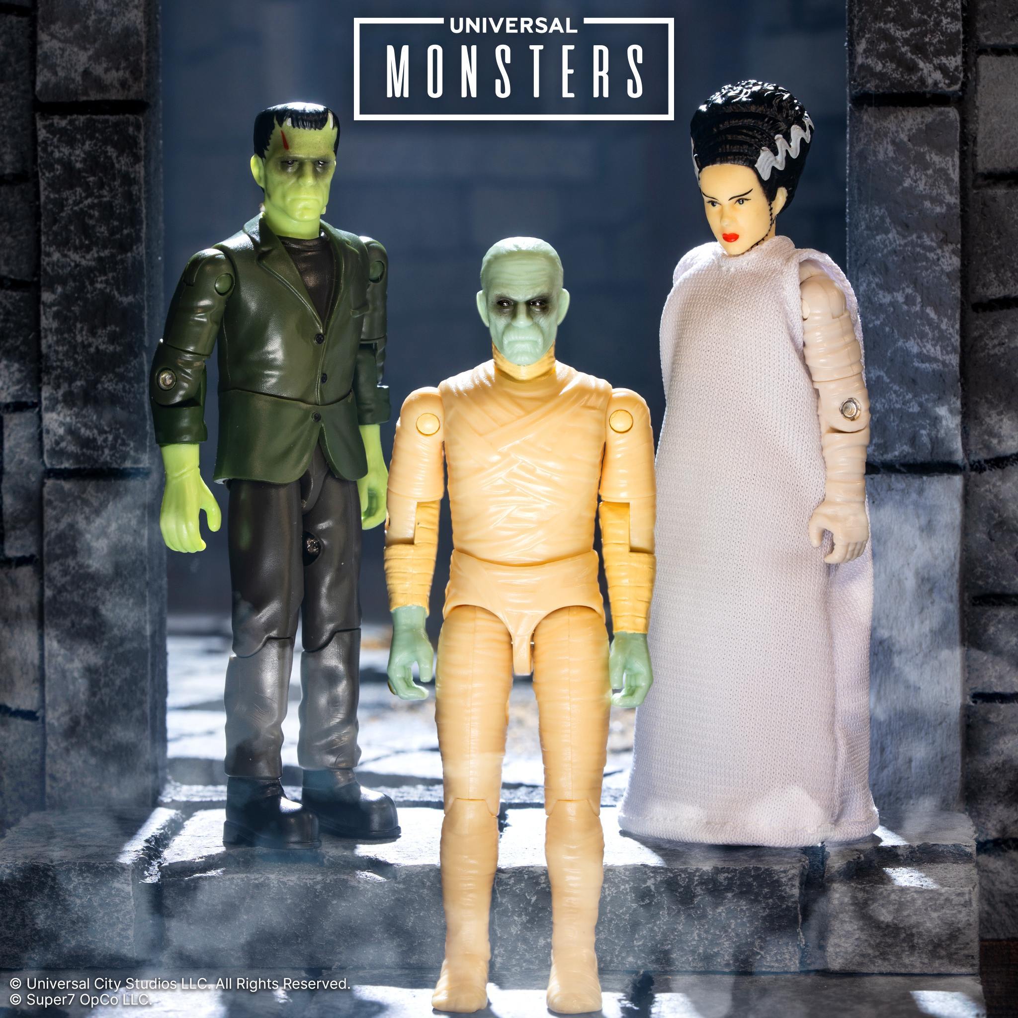 Super7 Universal Monsters ReAction+ set 3 figurine 4"
