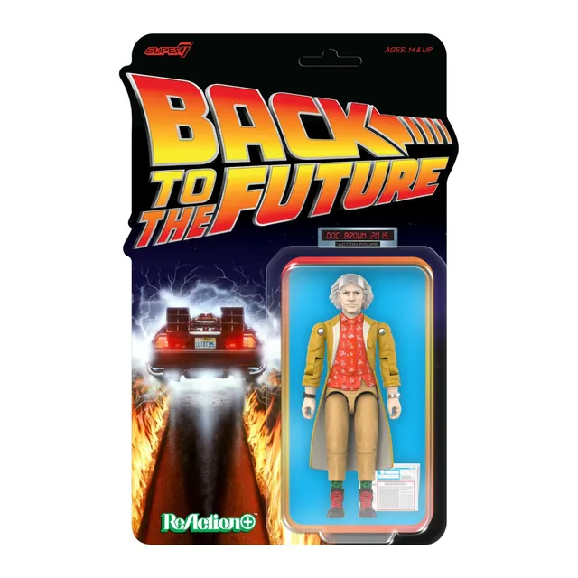 Super7 ReAction+ Back to the Future Dr Emmett Brown figurina 10 cm