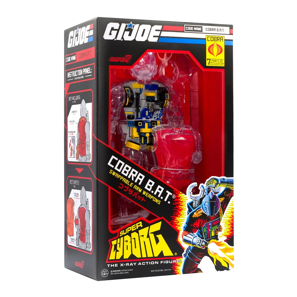 Super7 Super Cyborg Cobra B.A.T. Clear figurină 28 cm
