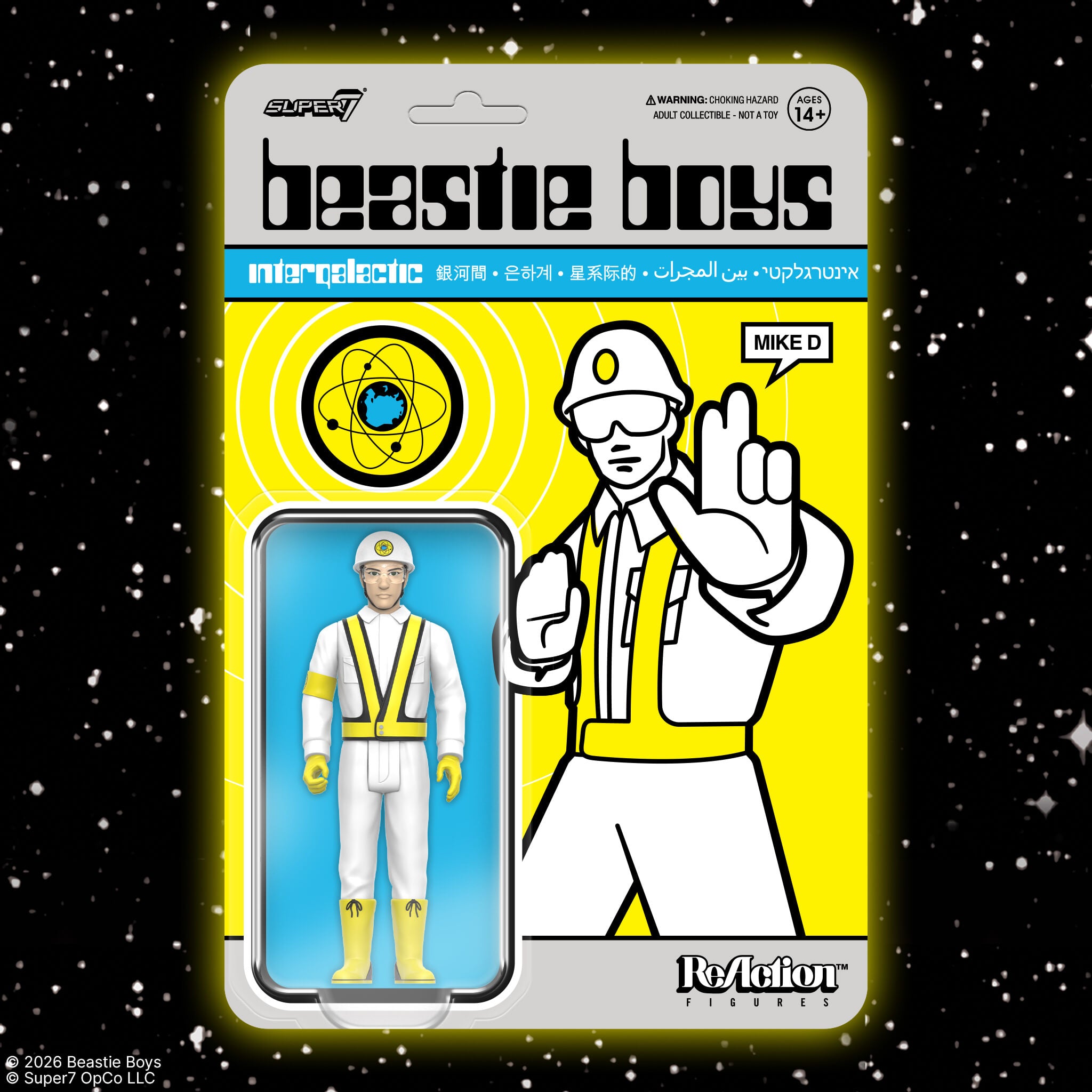 Super7 ReAction Beastie Boys Mike D figurina 9,5 cm Intergalactic