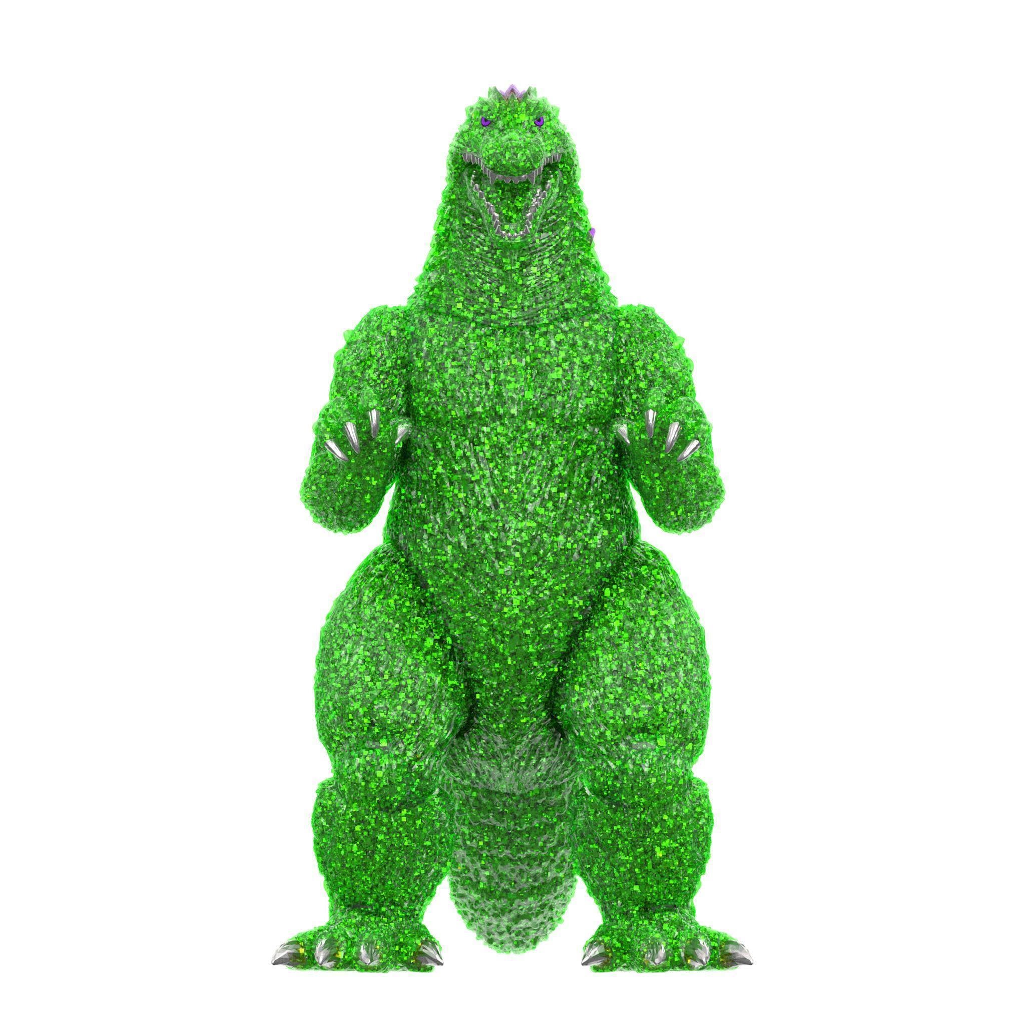 Super7 Toho Godzilla 2002 figurina verde glitter 14cm