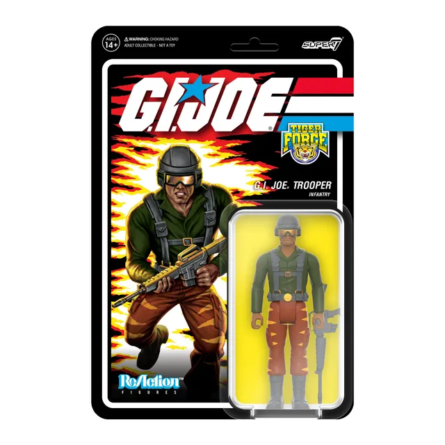 Super7 G.I. Joe ReAction Tiger Force Greenshirt figurina maro