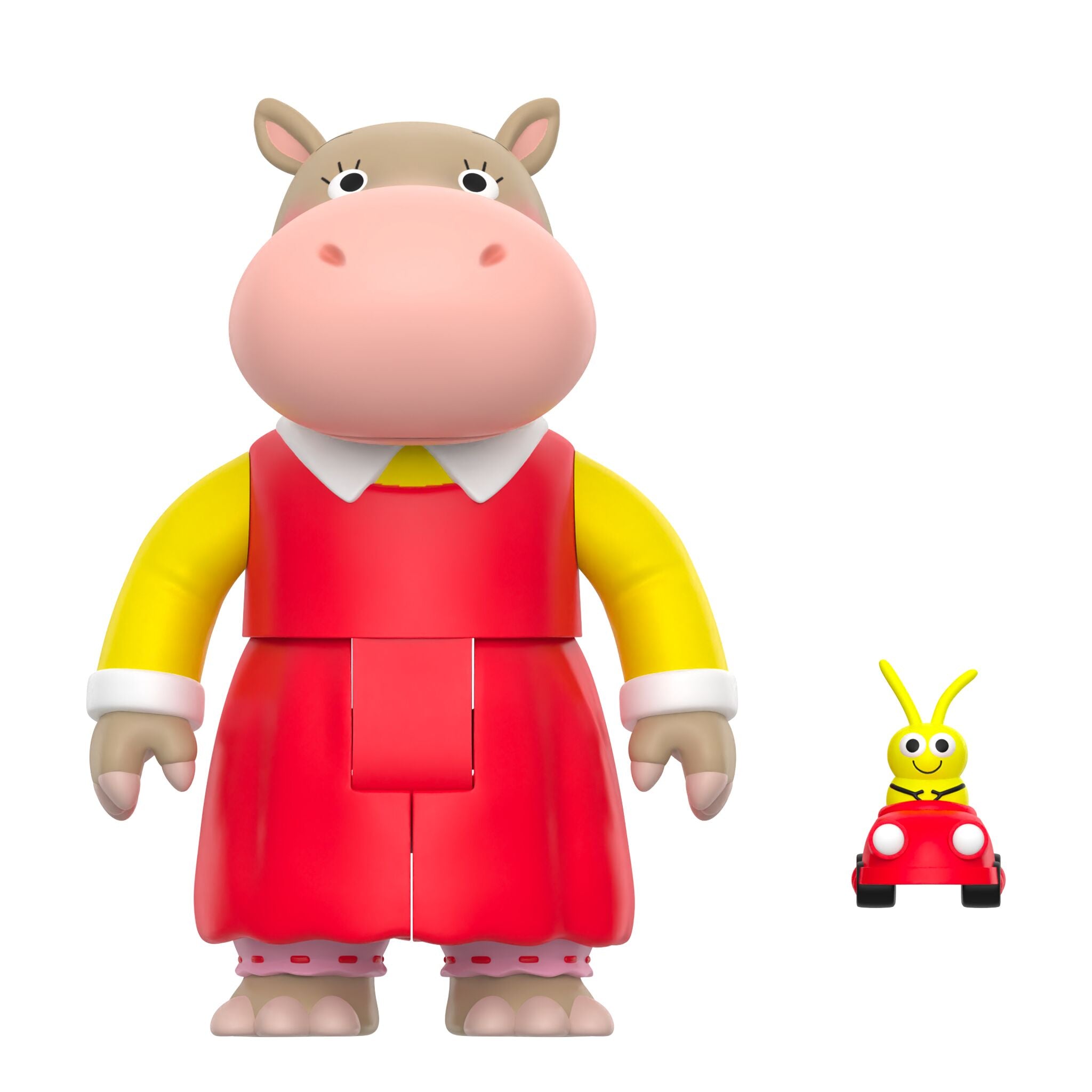 Super7 Richard Scarry ReAction W1 Hilda Hippo figurina 9 cm