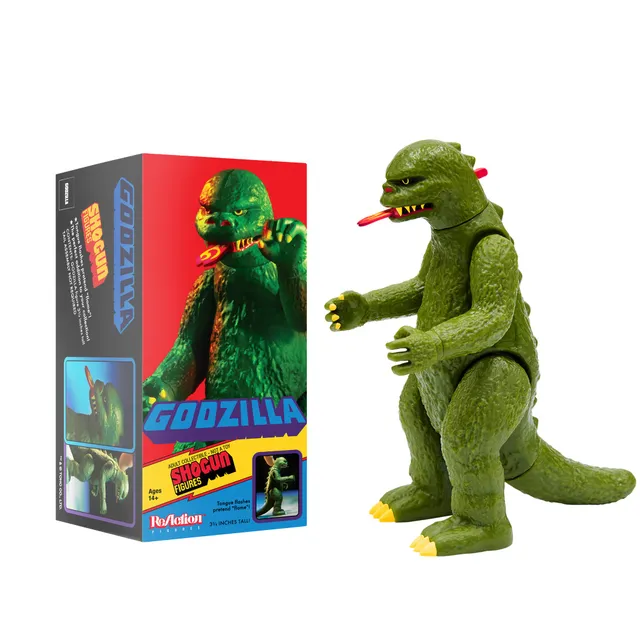 Super7 Godzilla ReAction Shogun figurina verde flacara