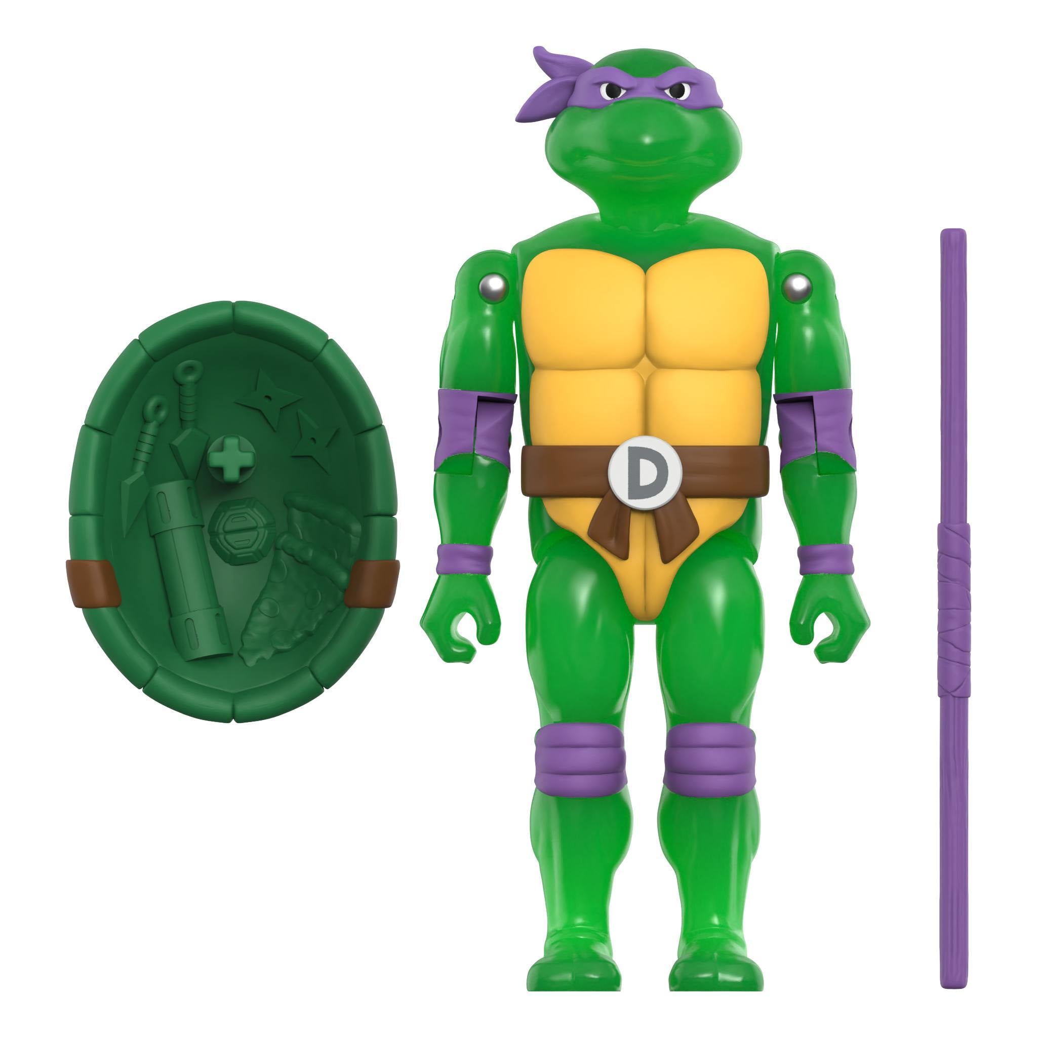 Super7 TMNT ReAction+ Mutagen Ooze set 4 figurine glow