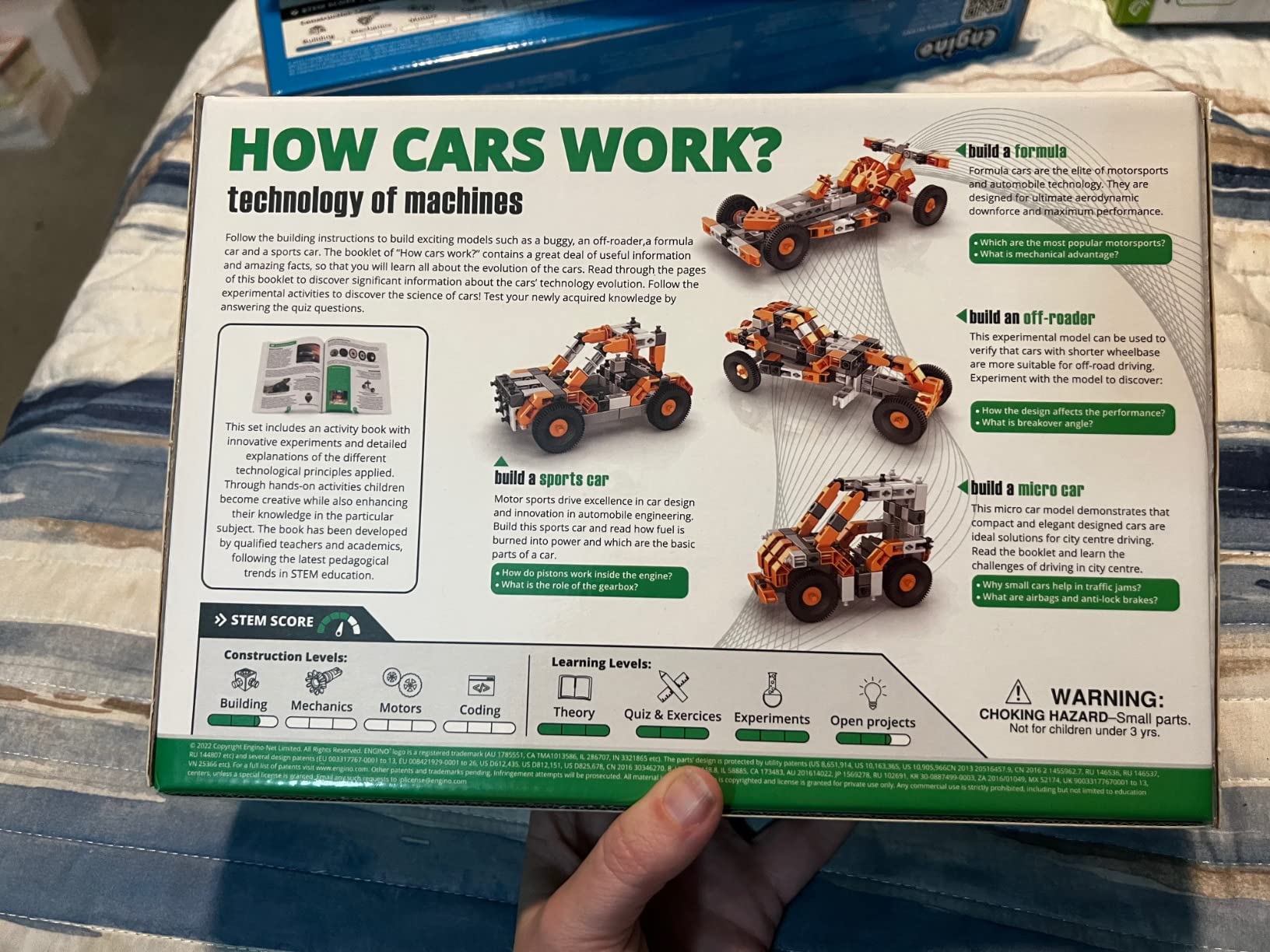 Engino Discovering STEM How Cars Work set constructie 10 masinute