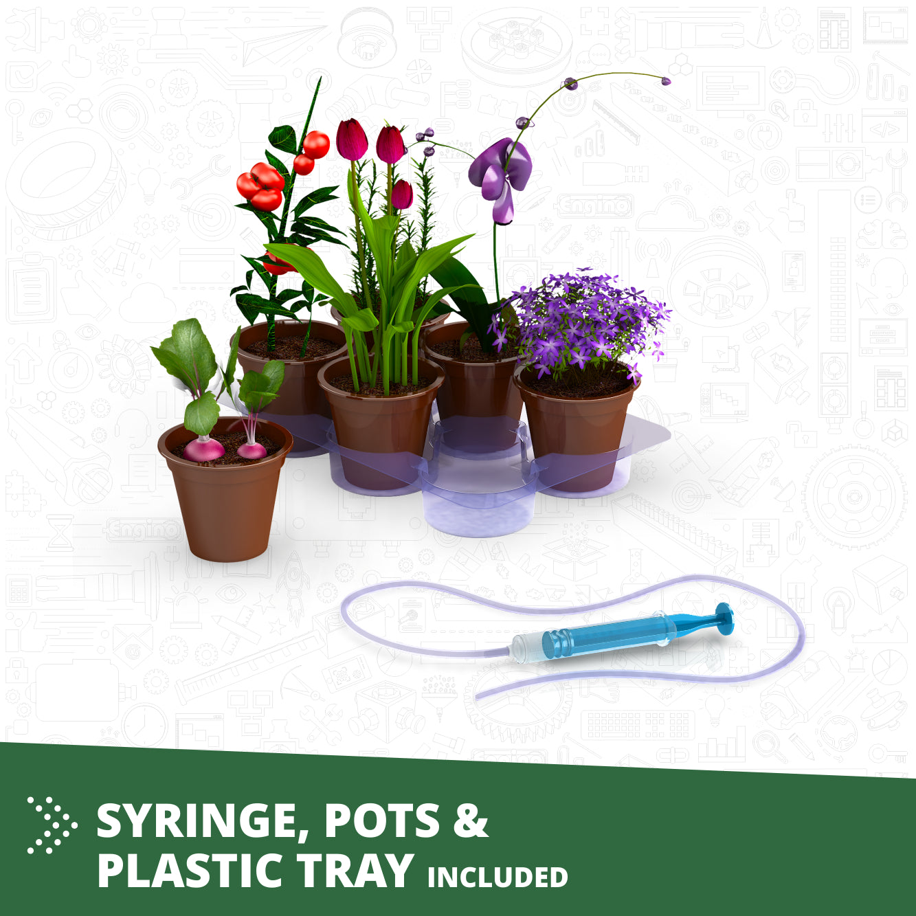Engino Discovering STEM Botanic Laboratory set constructie sera 4 modele