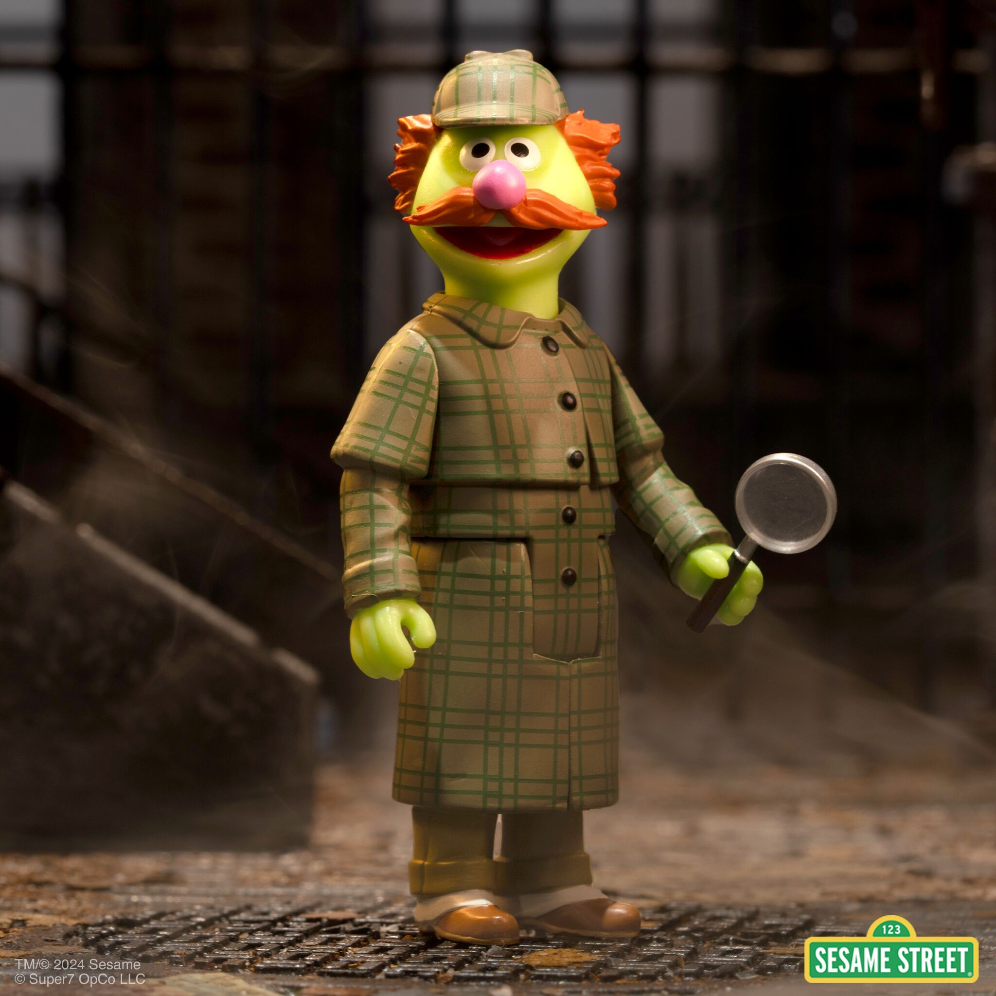 Super7 Sesame Street ReAction figurina Sherlock Hemlock 9,5 cm