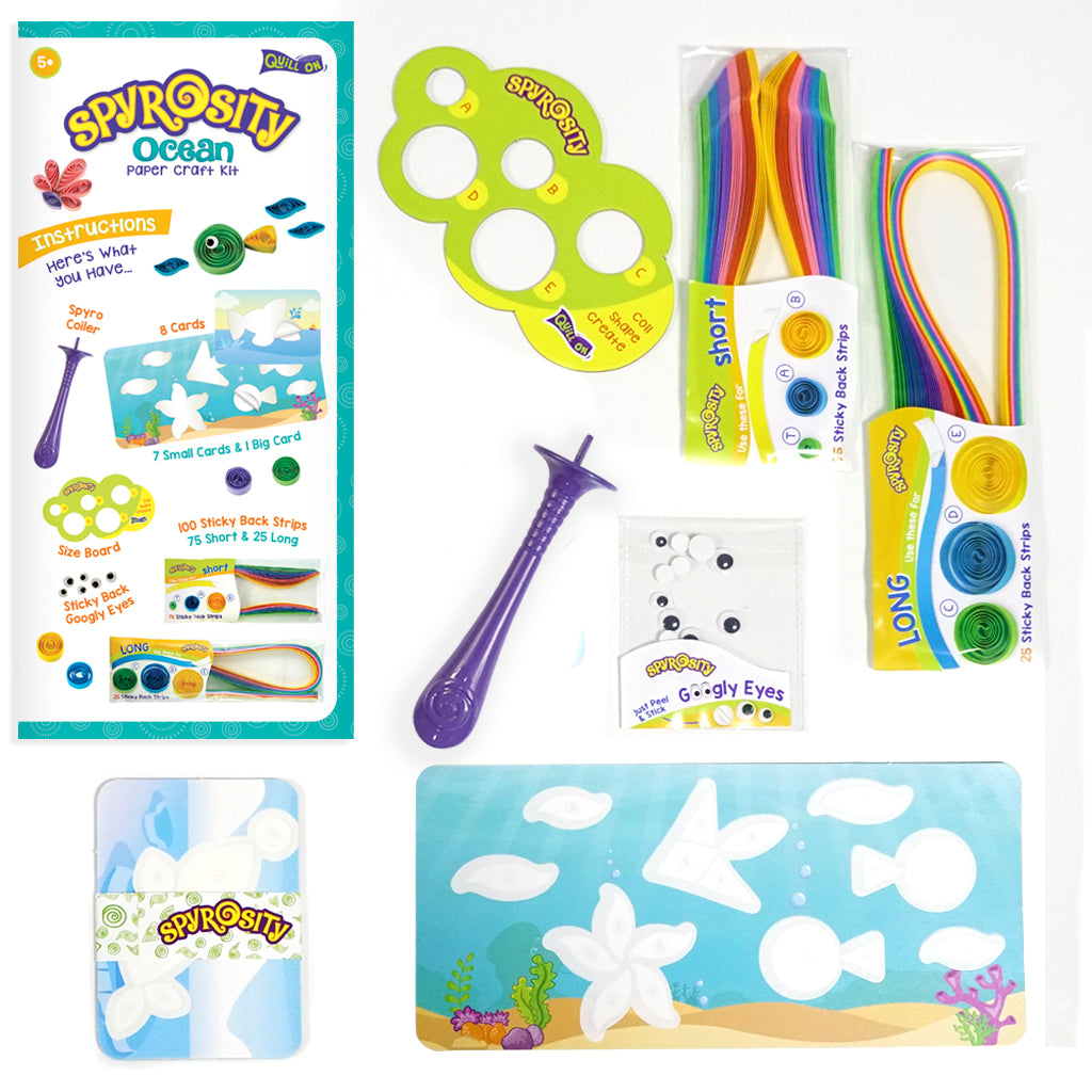 Imagimake Spyrosity Ocean set quilling 8 carduri ocean