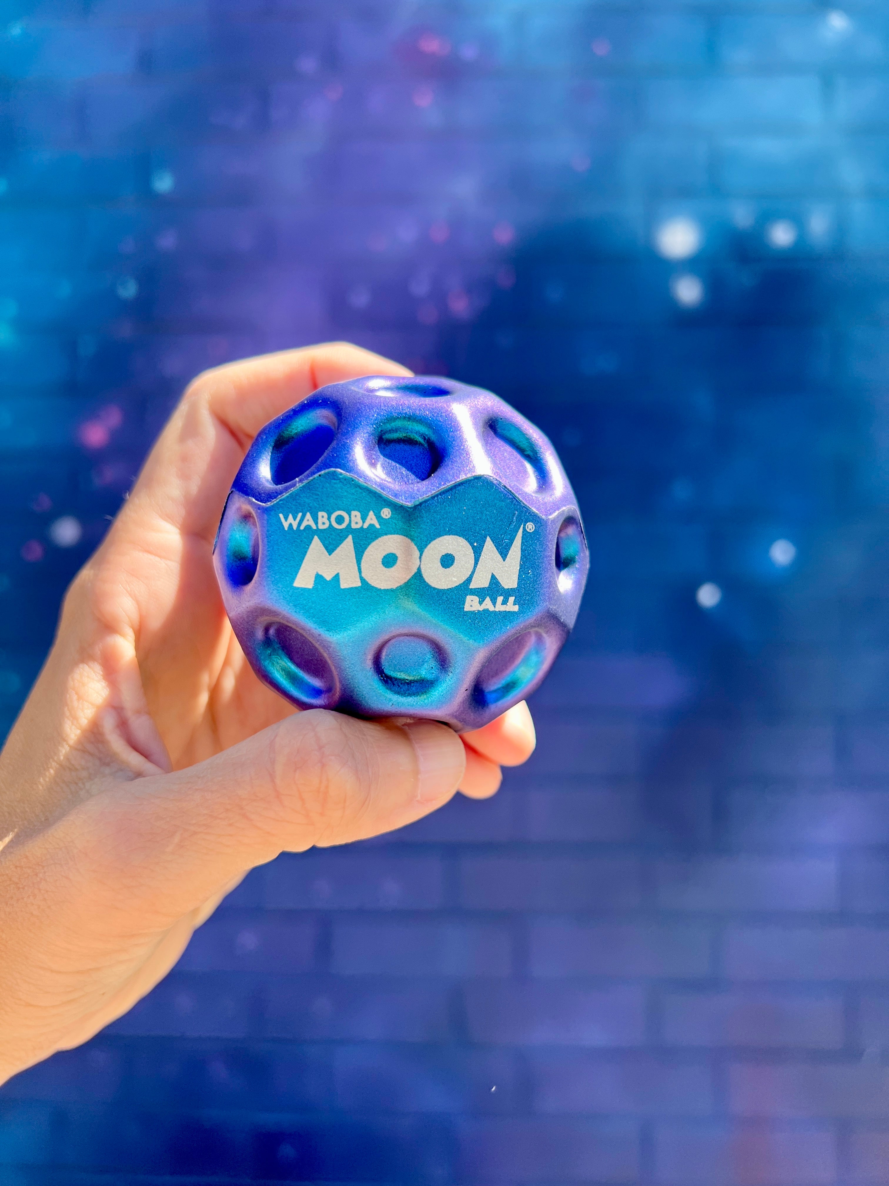 Waboba Metallic Moon Balls minge săltăreață Metallic Blue