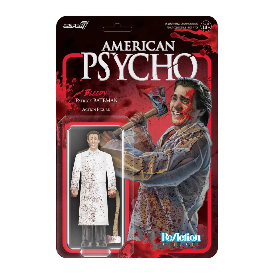 Super7 American Psycho ReAction figurina Bateman Bloody