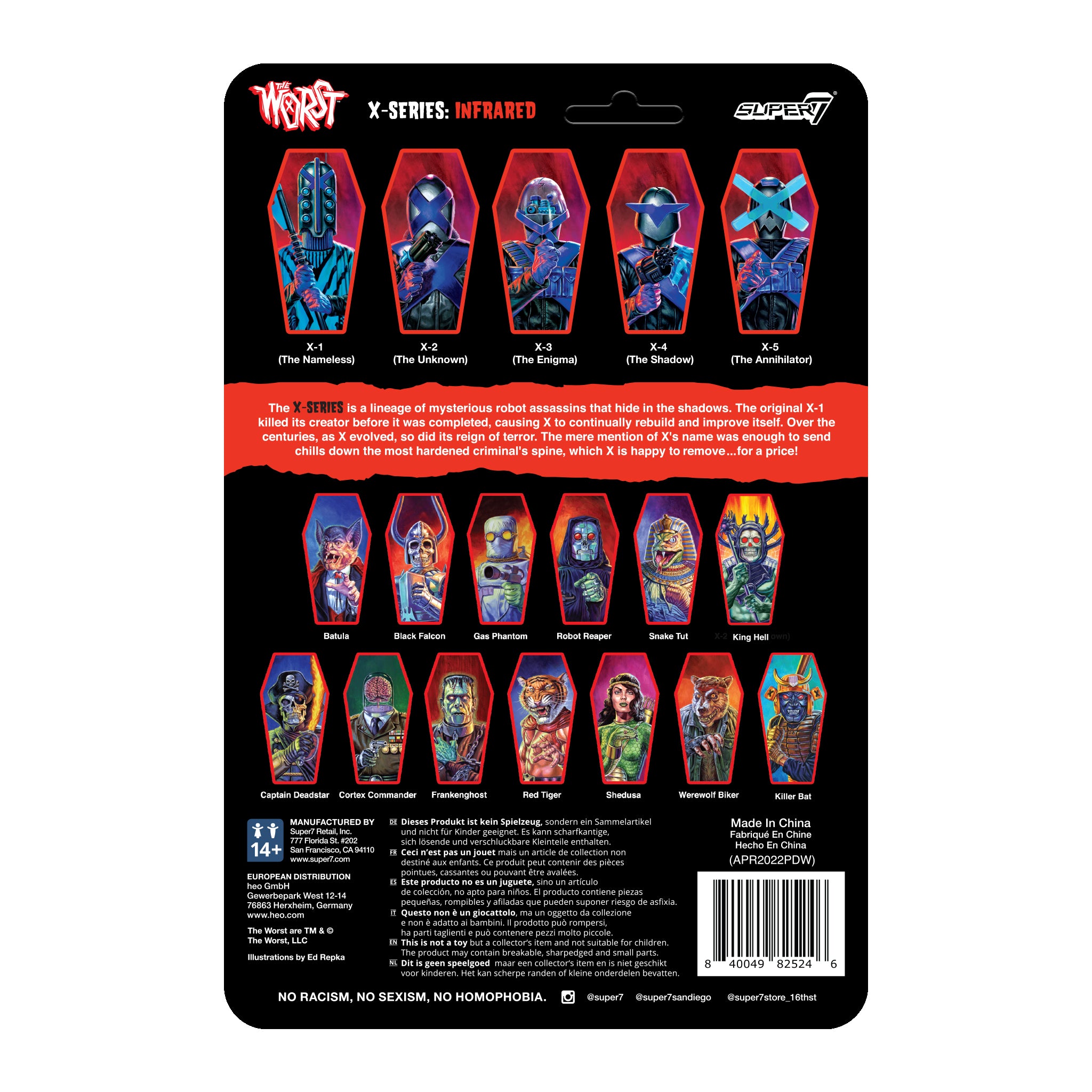 Super7 The Worst X-2 Infrared figurina 9.5 cm