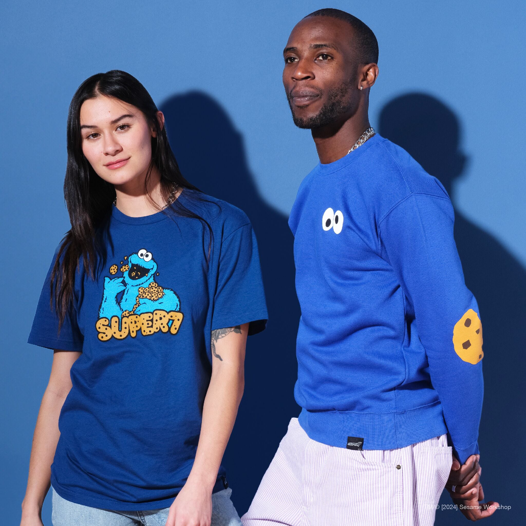 Super7 Sesame Street Cookie Monster hanorac S-3X bumbac
