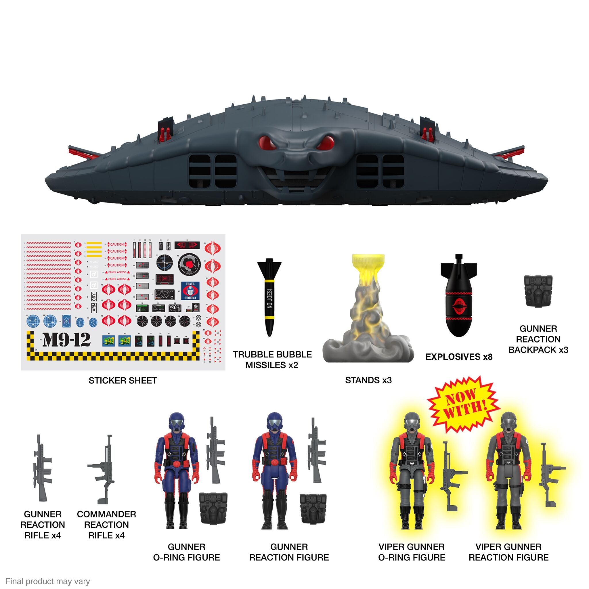 Super7 ReAction Cobra Mothership nava 81 cm G.I. Joe