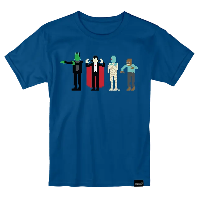 Super7 Universal Monsters 8-Bit Monsters tricou bumbac