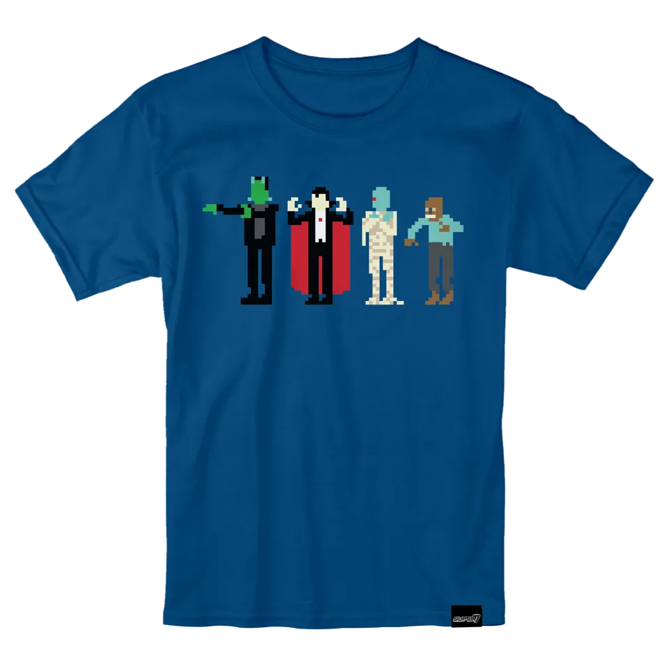 Super7 Universal Monsters 8-Bit Monsters tricou bumbac