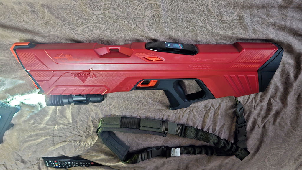 SpyraFour pistol apa electric albastru reincarcare rapida
